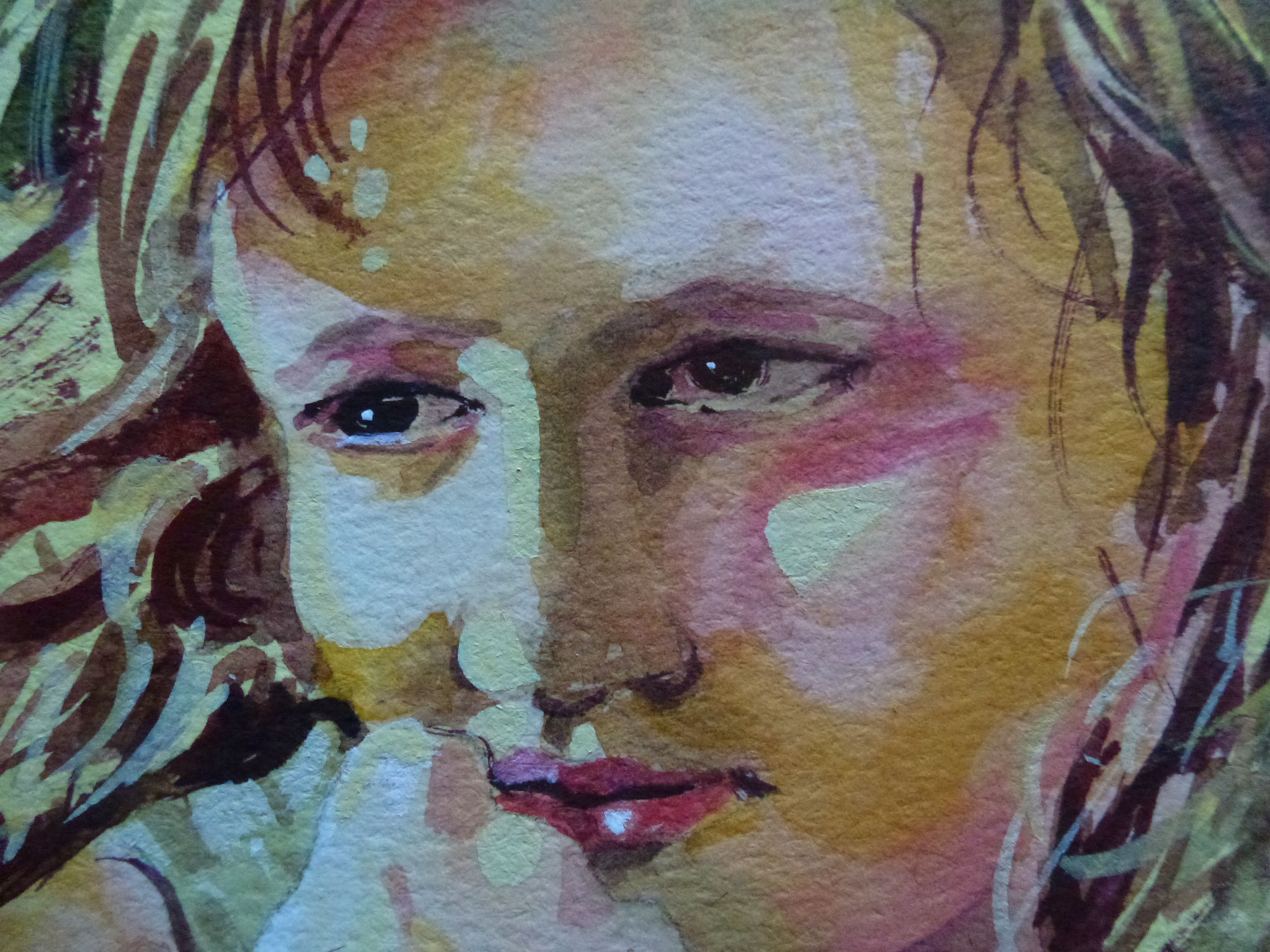 portrait Zorn palette girl finished detail WC Maxine Wade demo