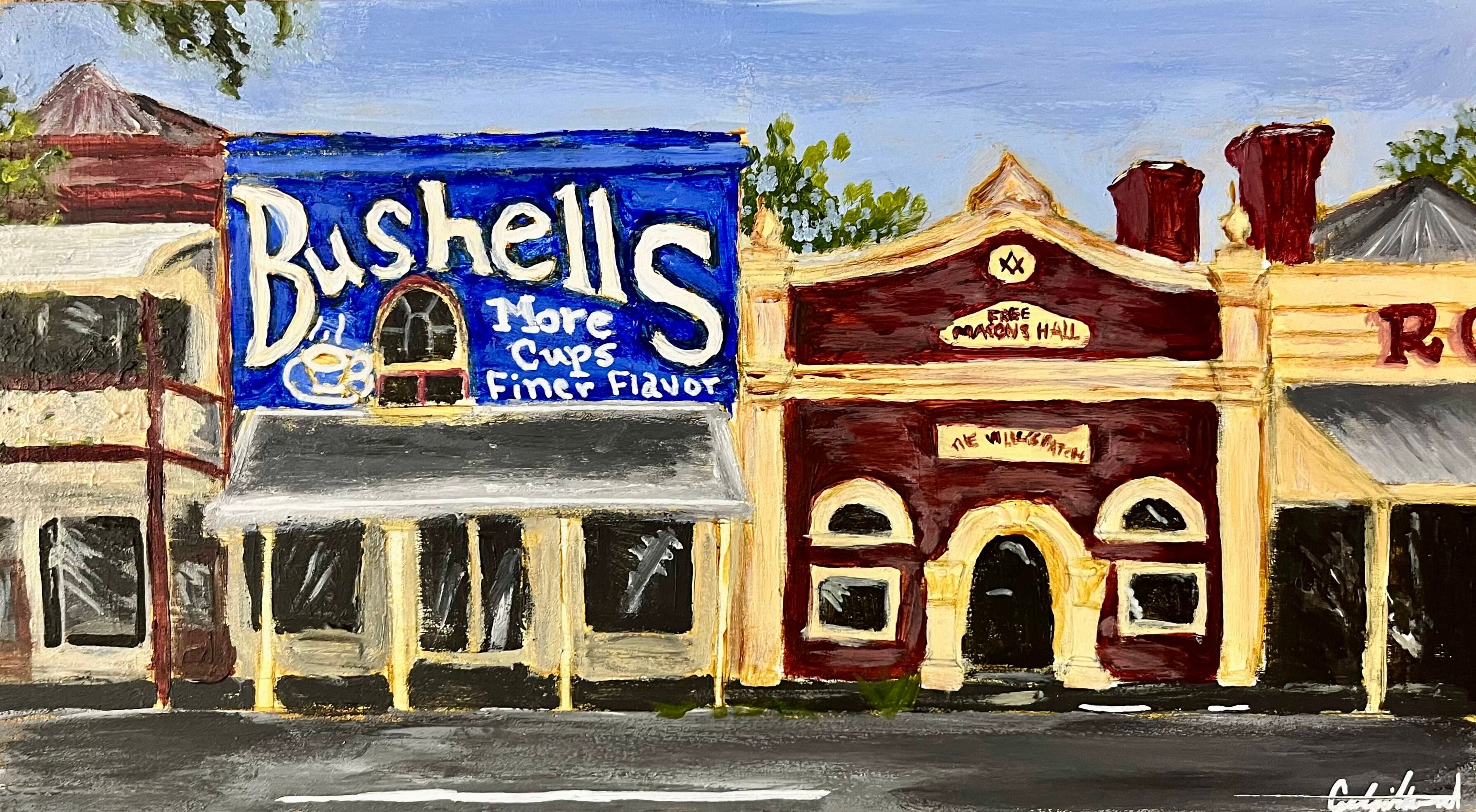 Bushells building in Maldon (Edit)