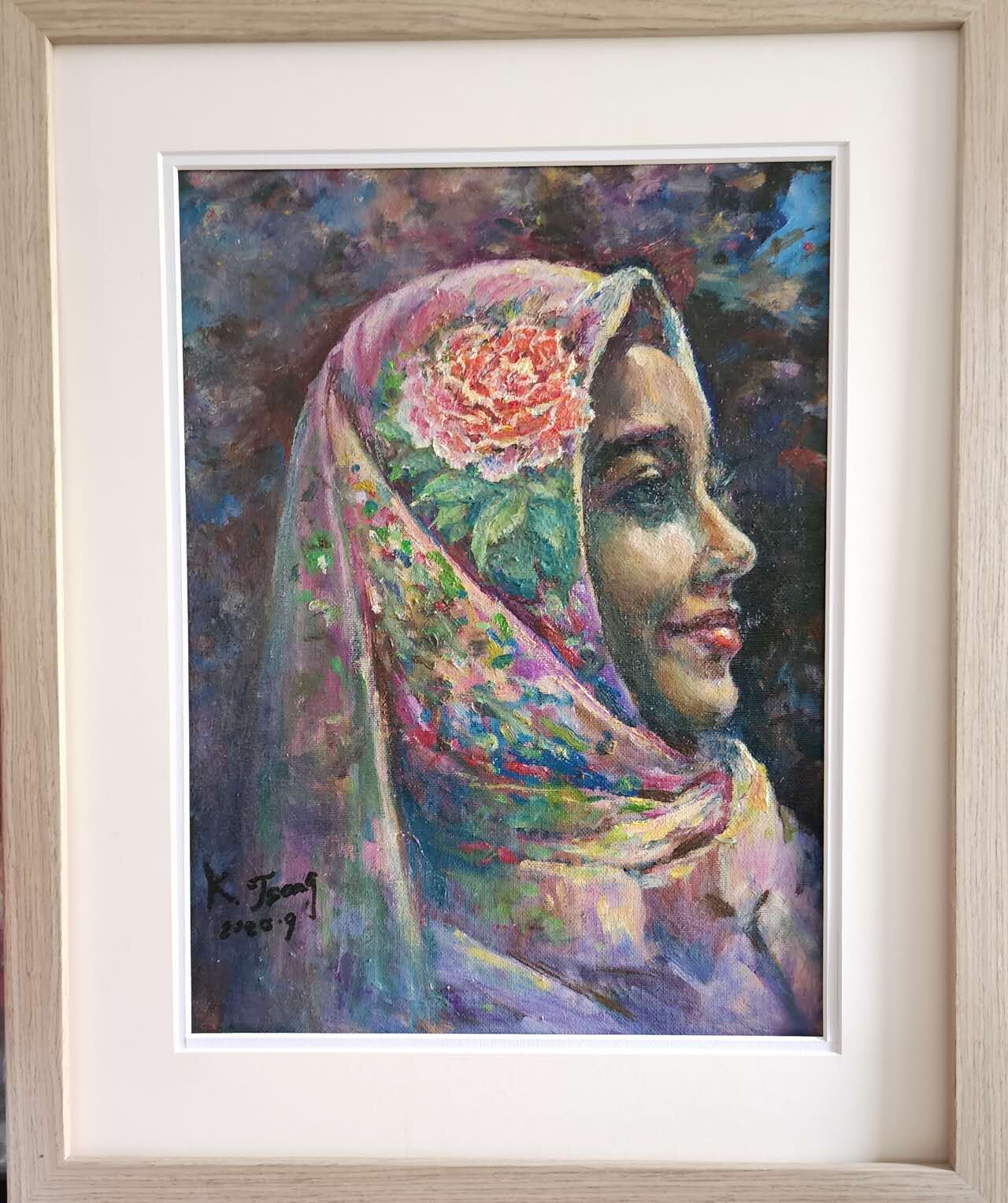 No1.Sri lankan girl oil 44x54cm.jpg