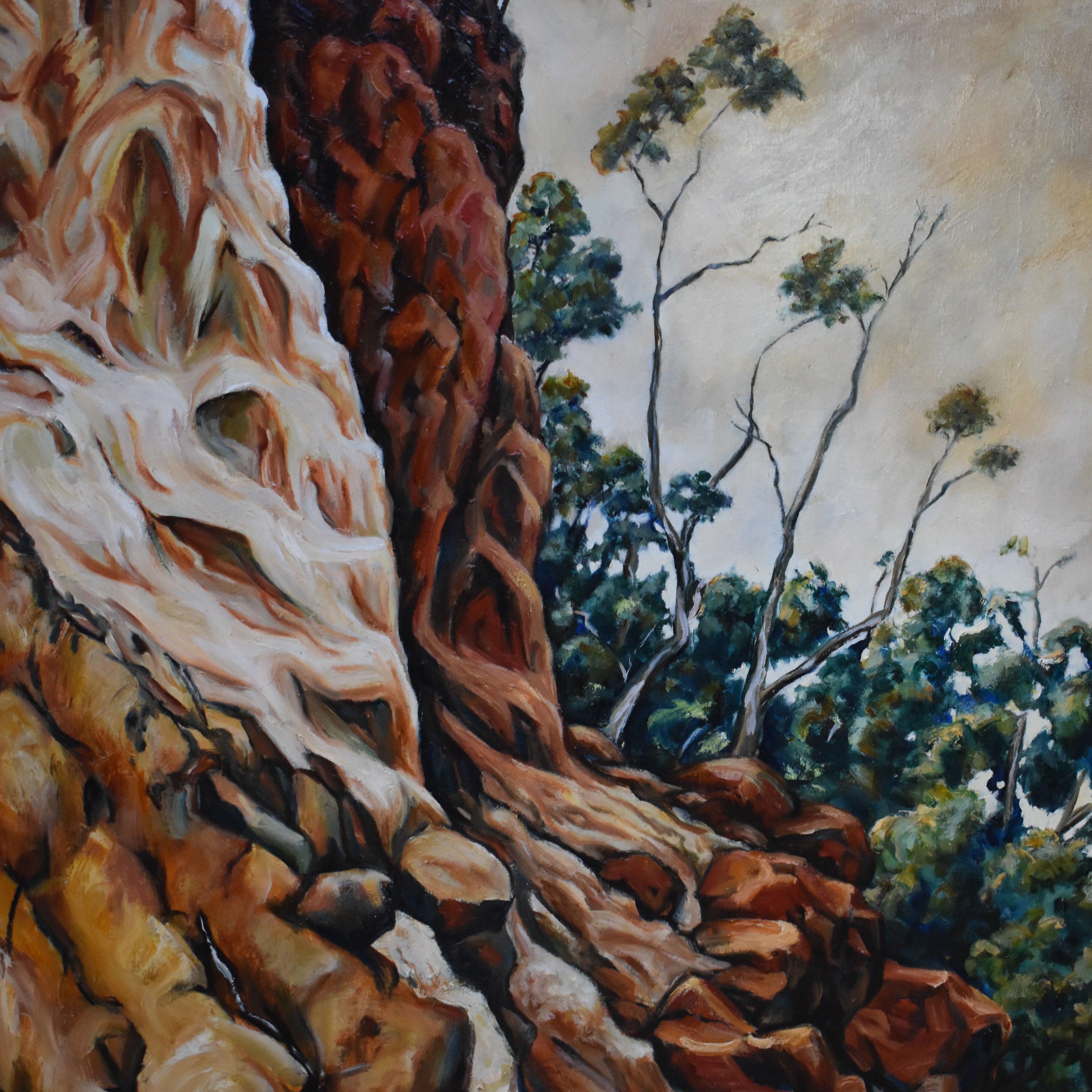 14 'Cache 2' oil on canvas  102cm x 76 cm