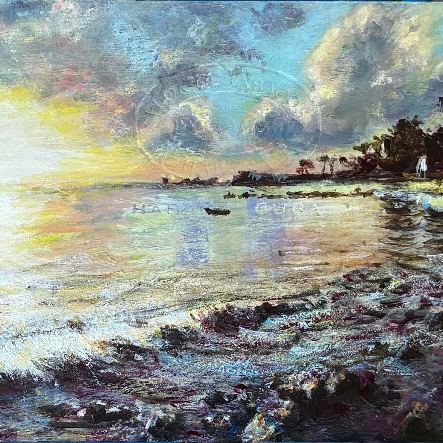 Puesta de sol de oro