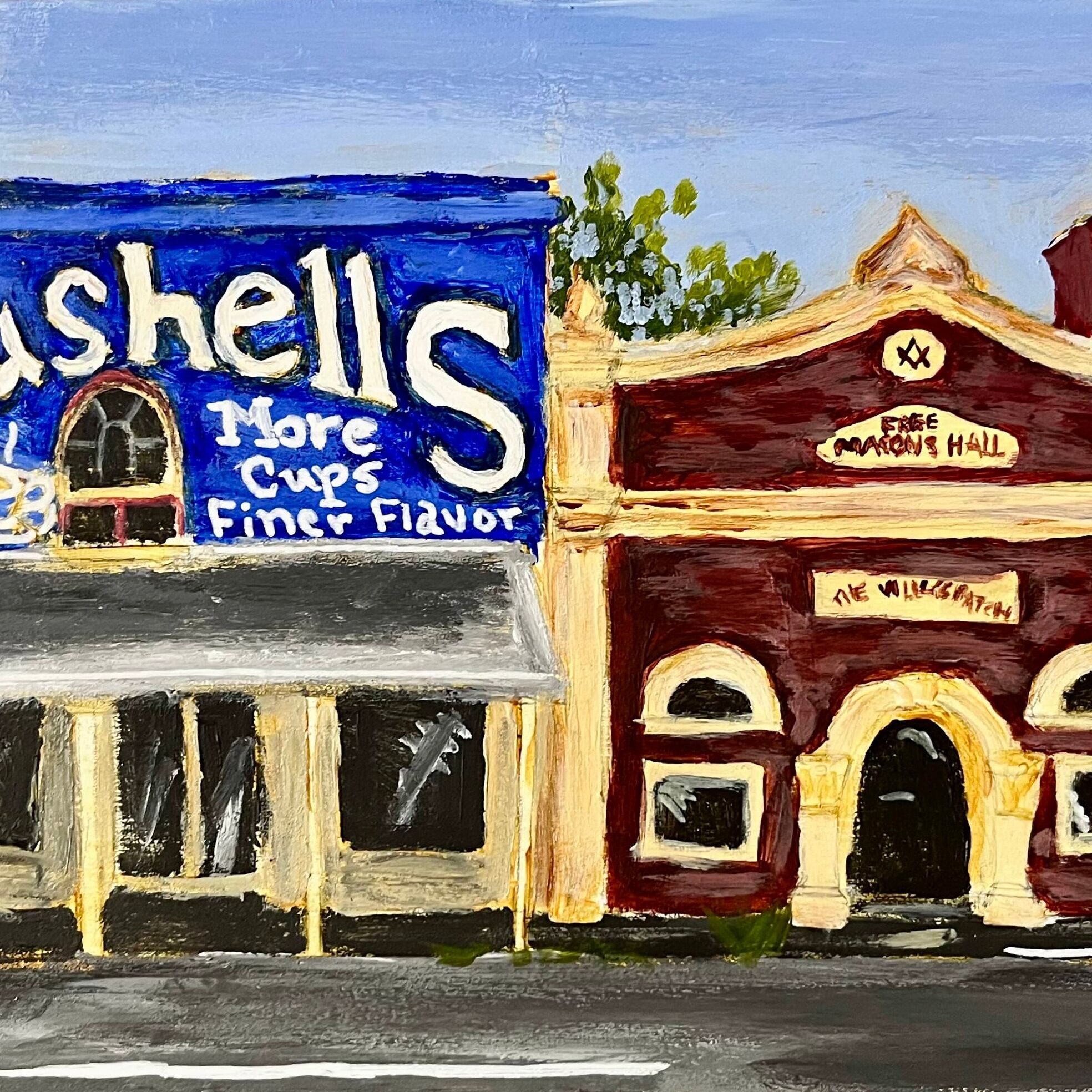 Bushells building in Maldon (Edit)
