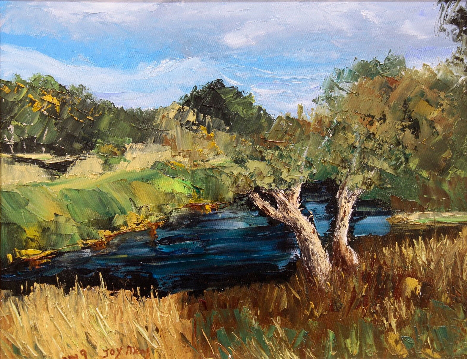 107b_Joy_Meng_Old Tree Beside the River_Oil_NFS