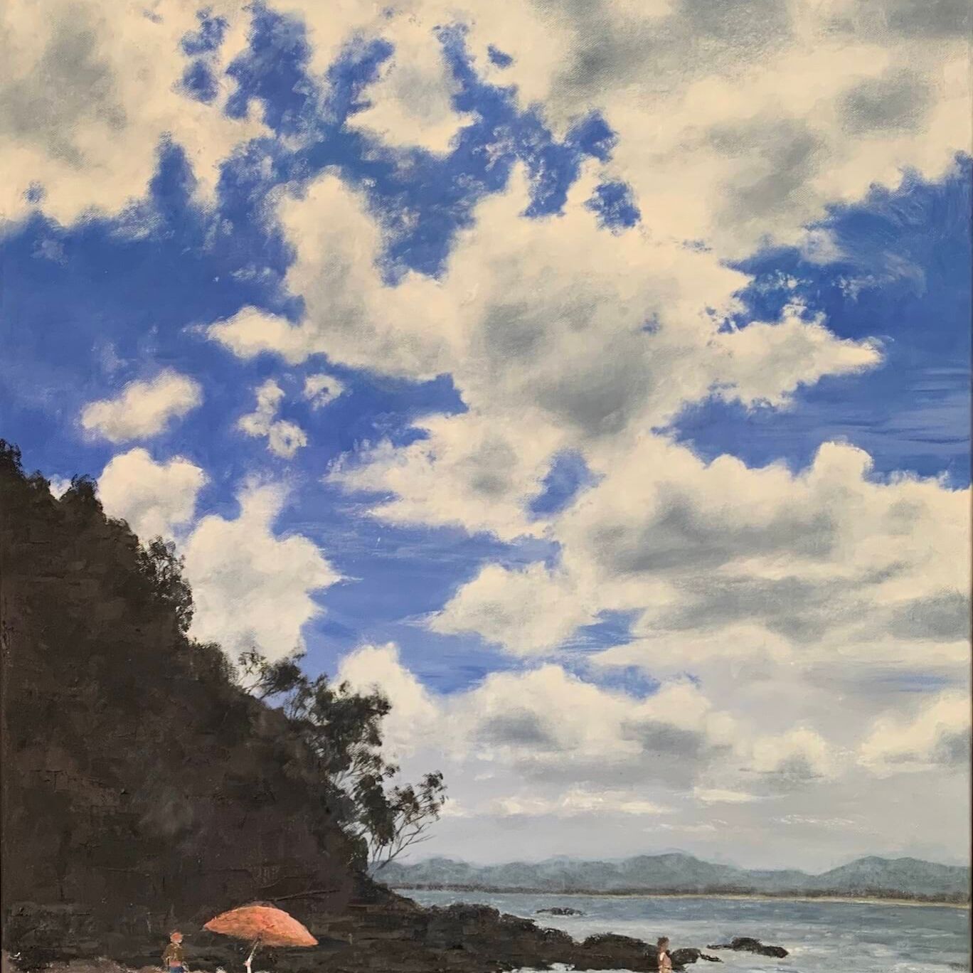 Wategos Beach 60 x 90 cms Oil on stretched canvas Marg Picken.jpg