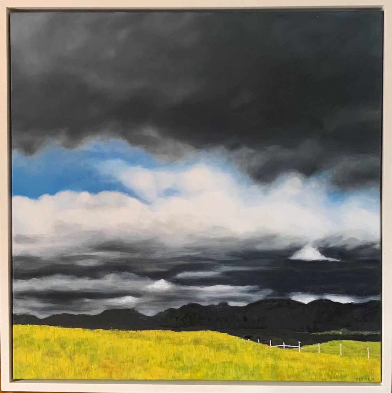 'Approching Storm' Oil on stretched canvas 80 x 80 cms Margaret Picken.jpeg