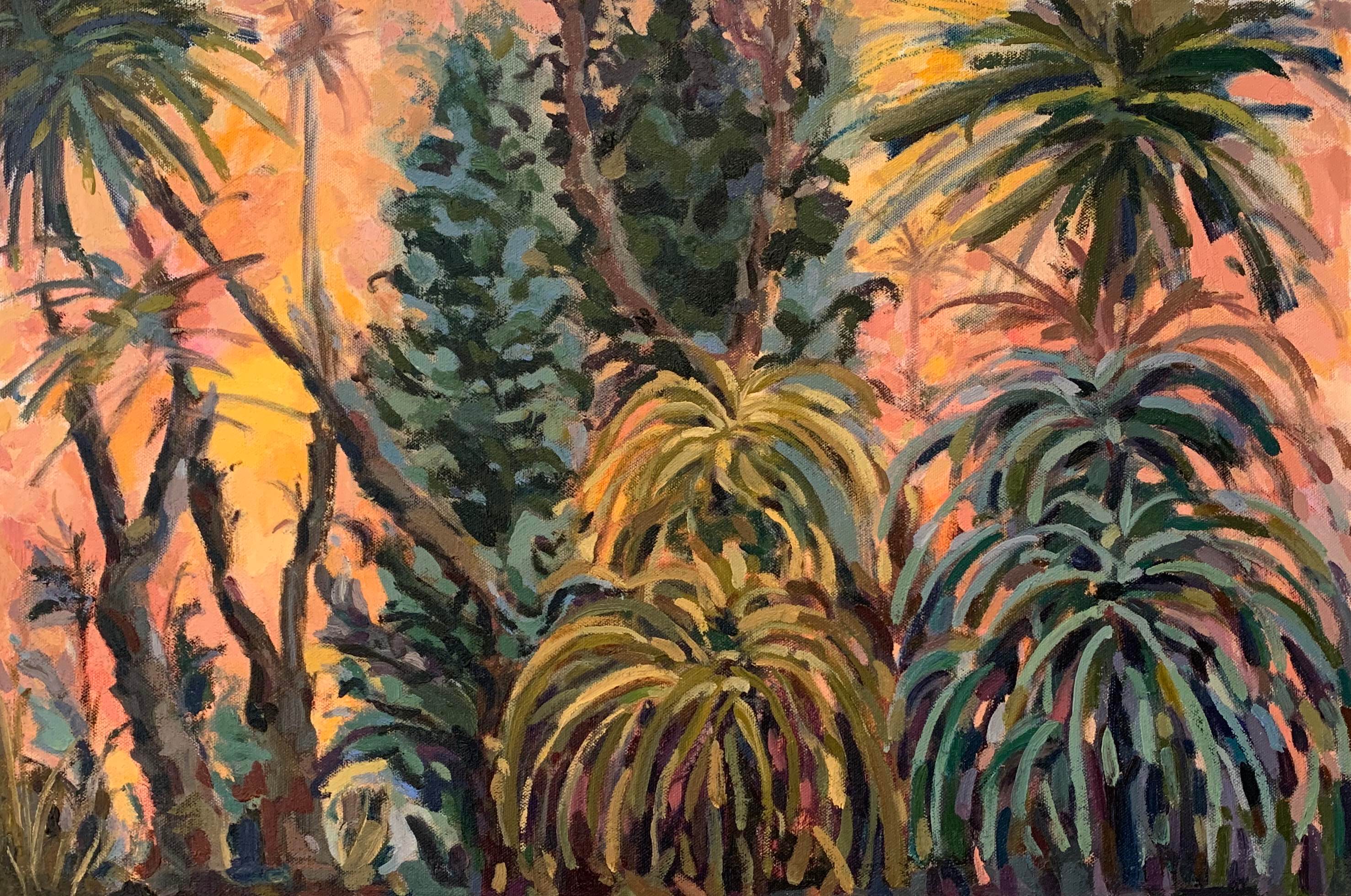 Sunset In The Backyard (Framed in Oak) Gallery Image