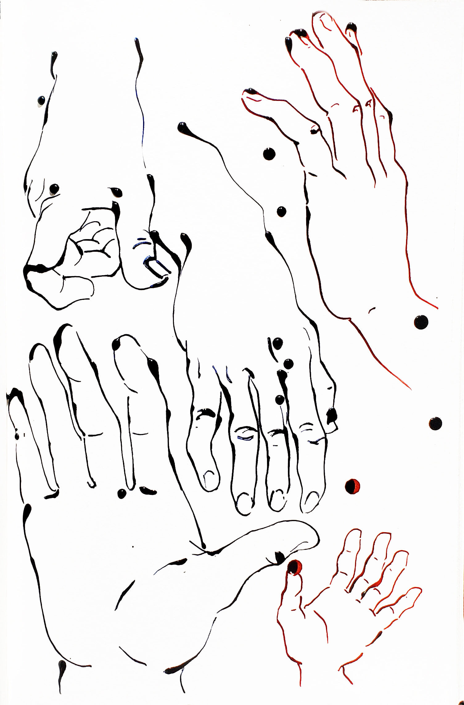 inky hands response Lucy Maddox