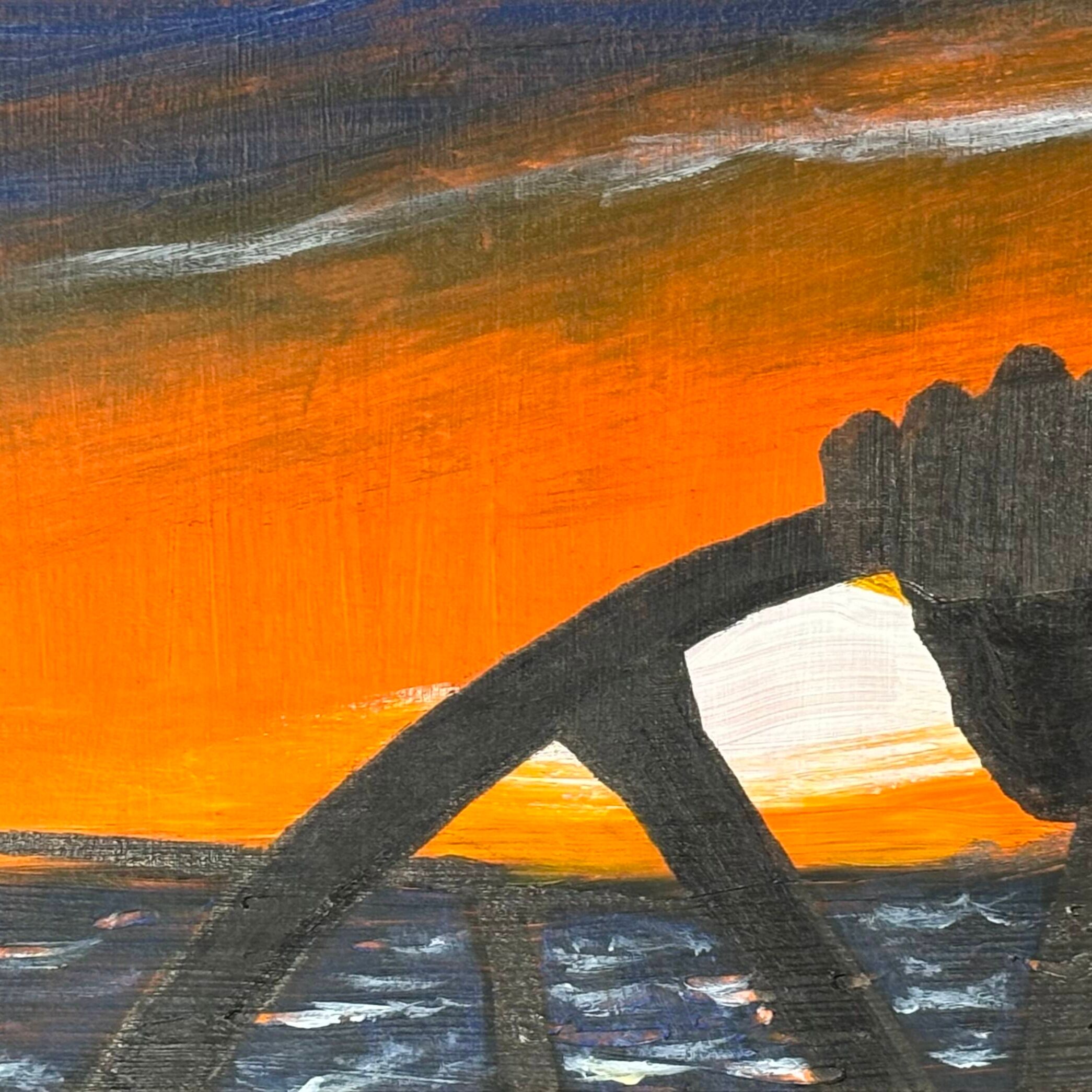 Sunset at sea