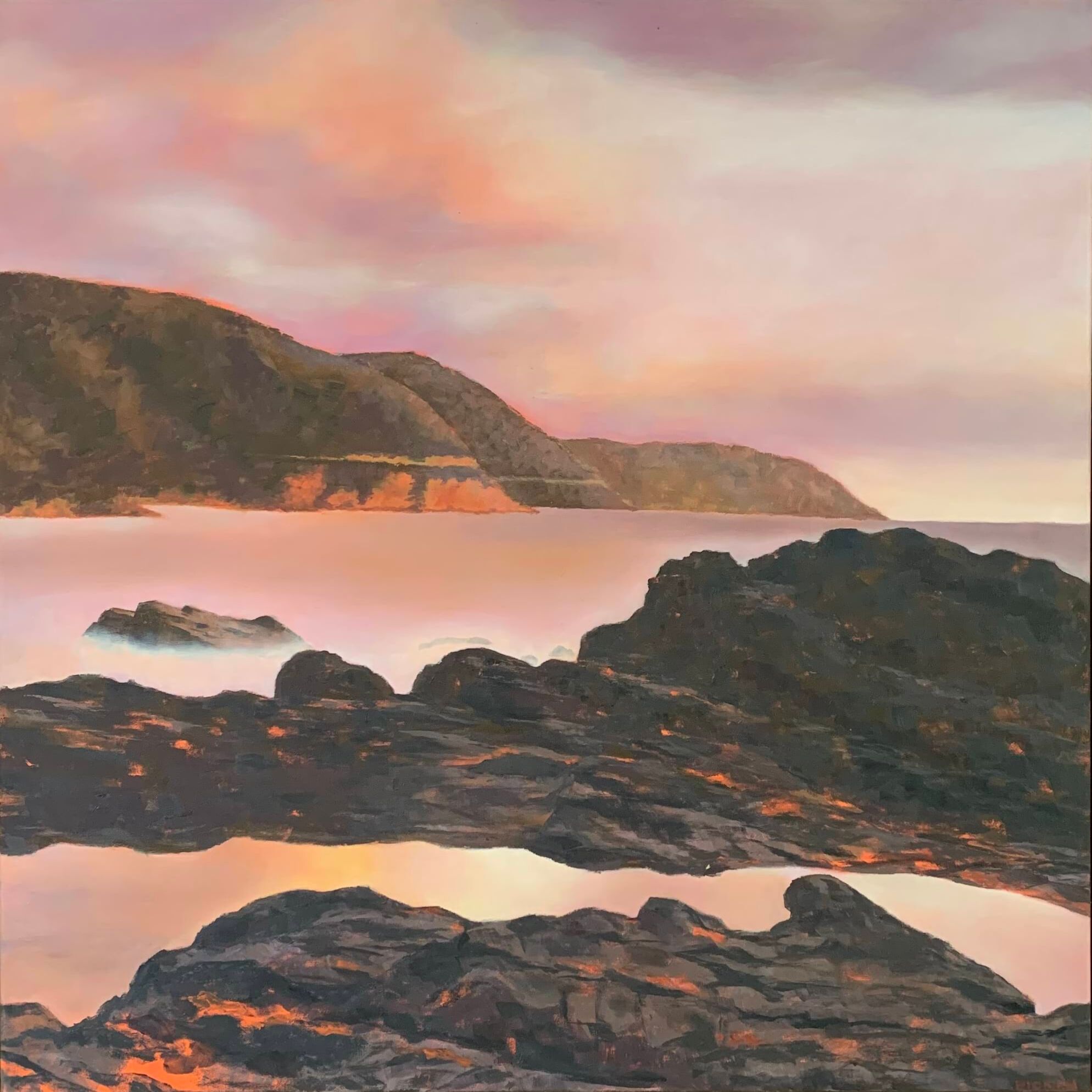 The Great Ocean Road Marg Picken Oiul on stretched canvas.jpg
