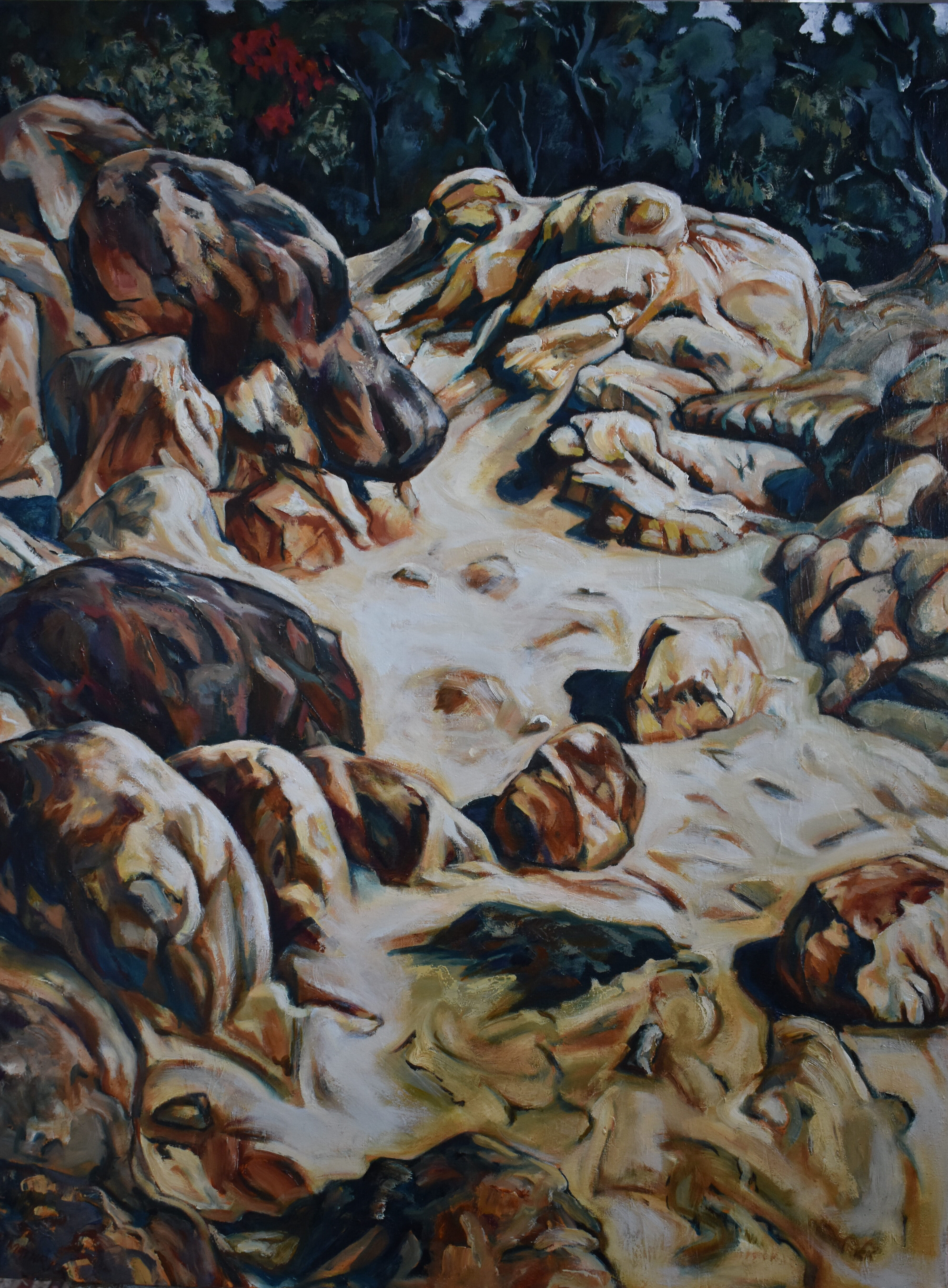 17 'Clay Path' oil on canvas  102cm x 76 cm 