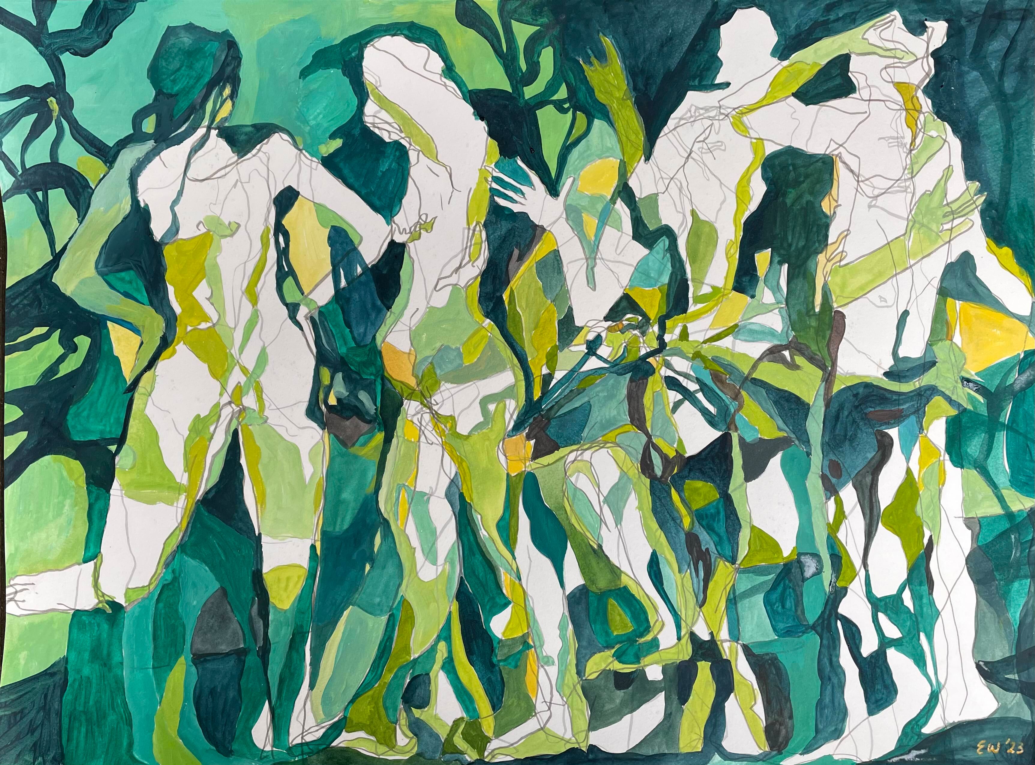 Wagner_Erica_Primavera, Figures in the Forest_marker pens and acrylic on paper_71 x 92.jpg