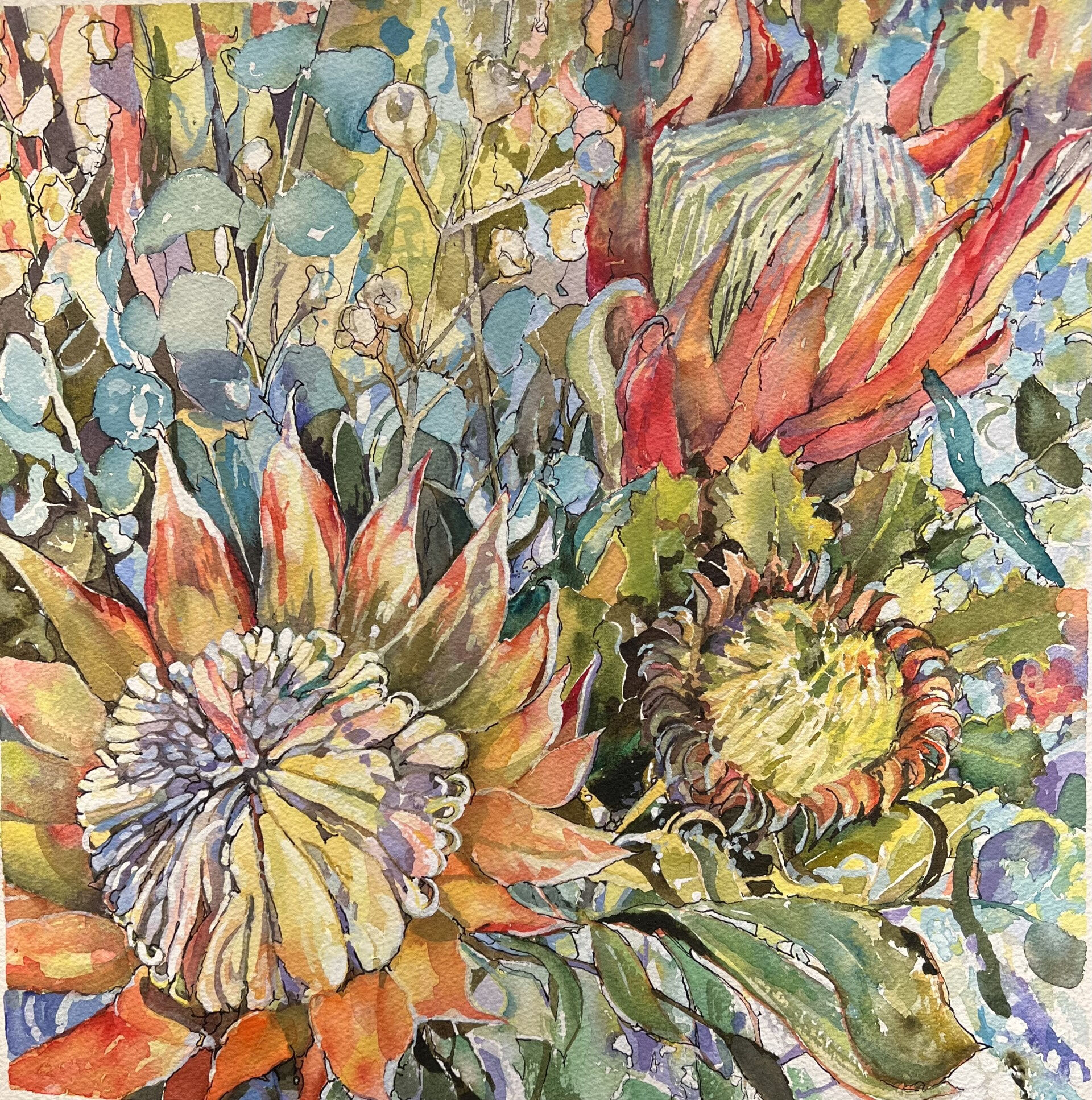 Protea by Anne Finkelde