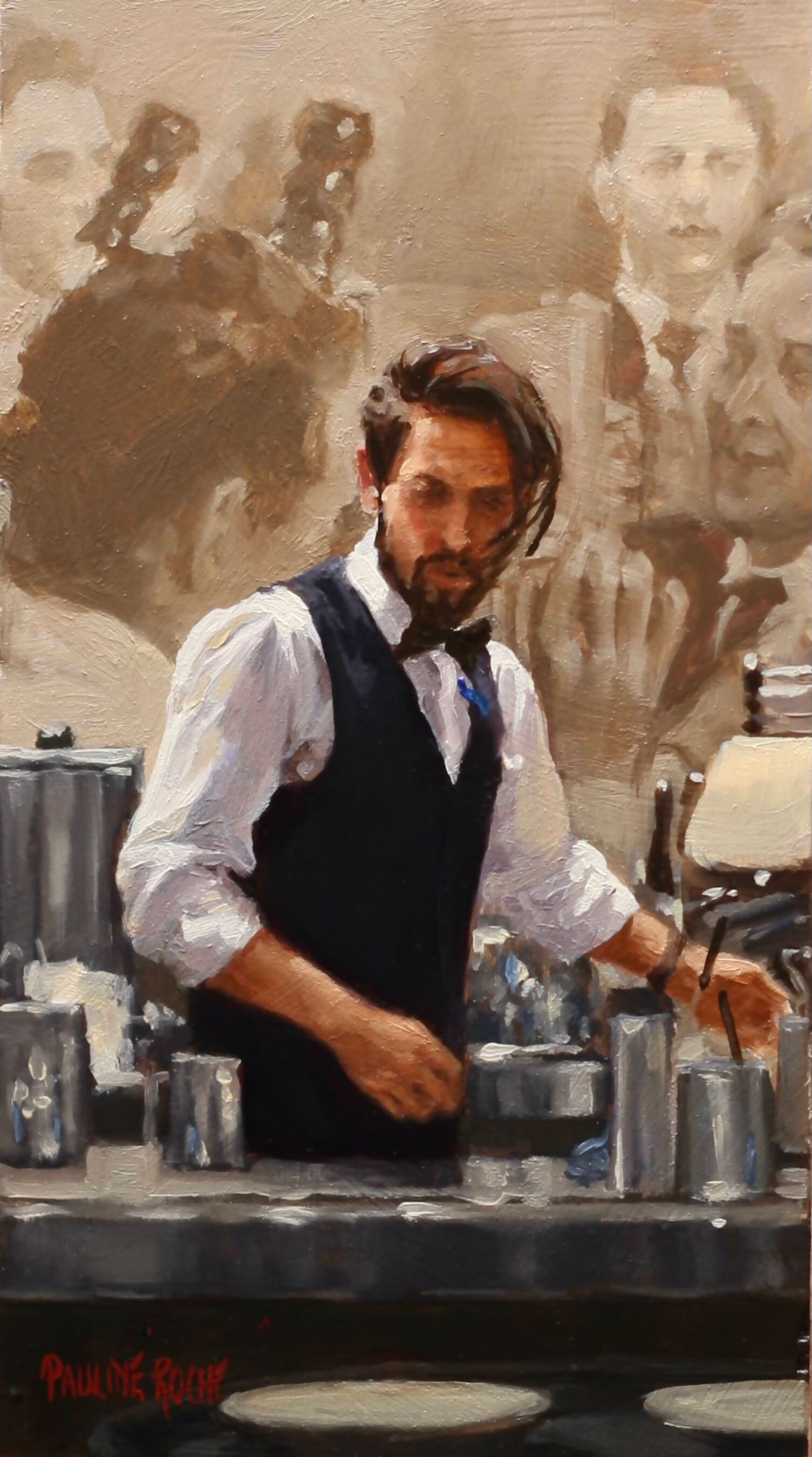Pauline Roche_The Barista_OIl_9x5.JPG
