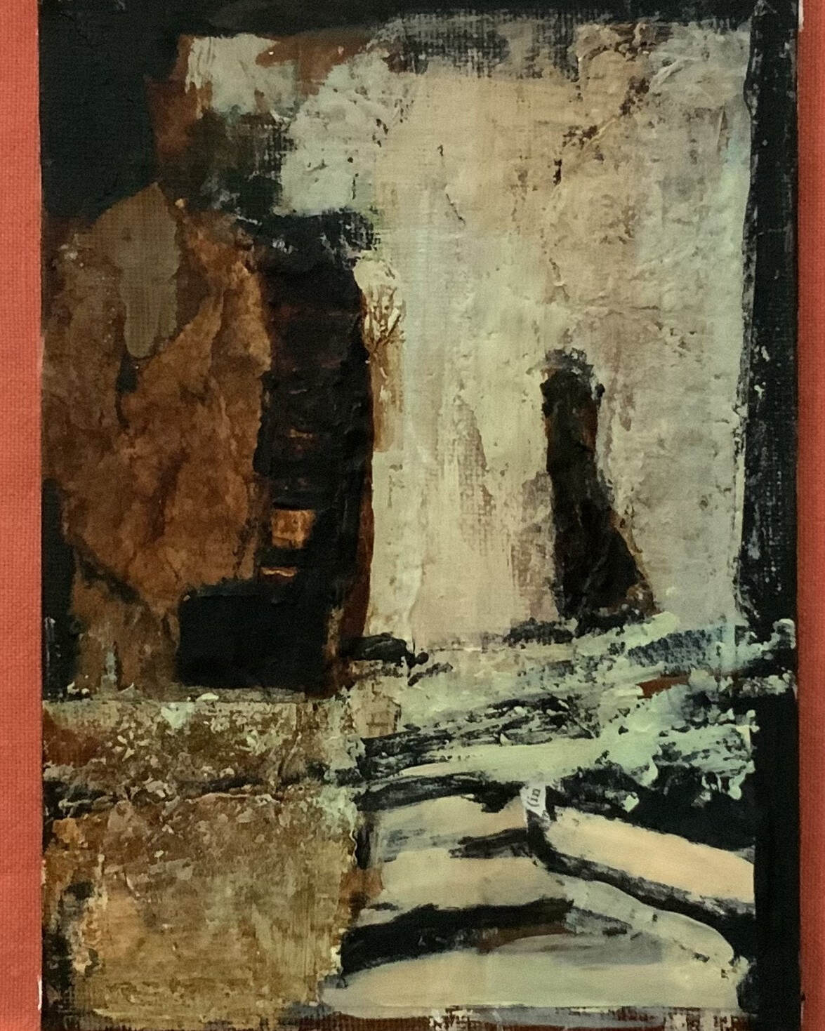 Robyn Pridham - Abstract Triptych - Mixed media on canvas boards 