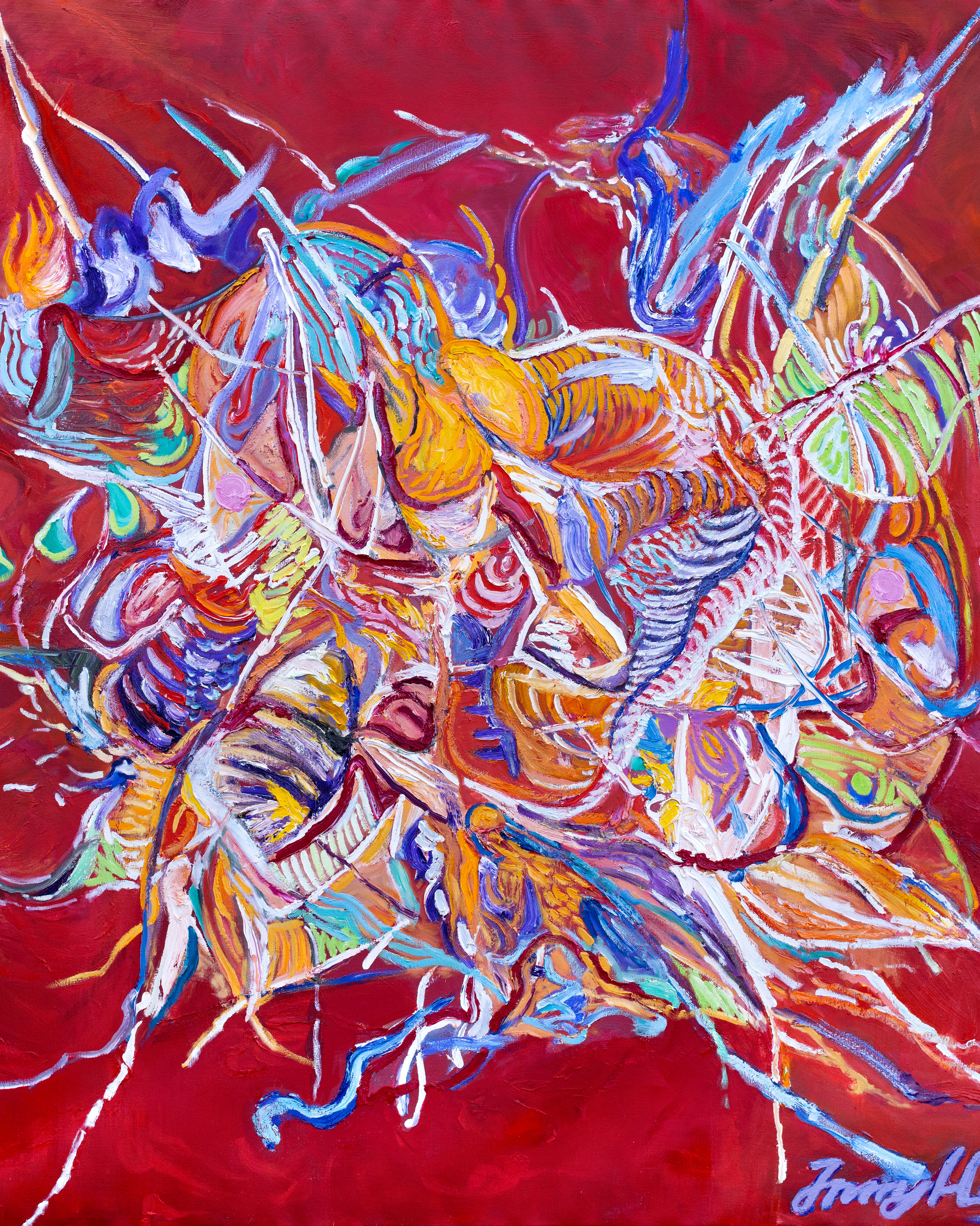 Quantum Entanglement, 2023, 198 x 168cm