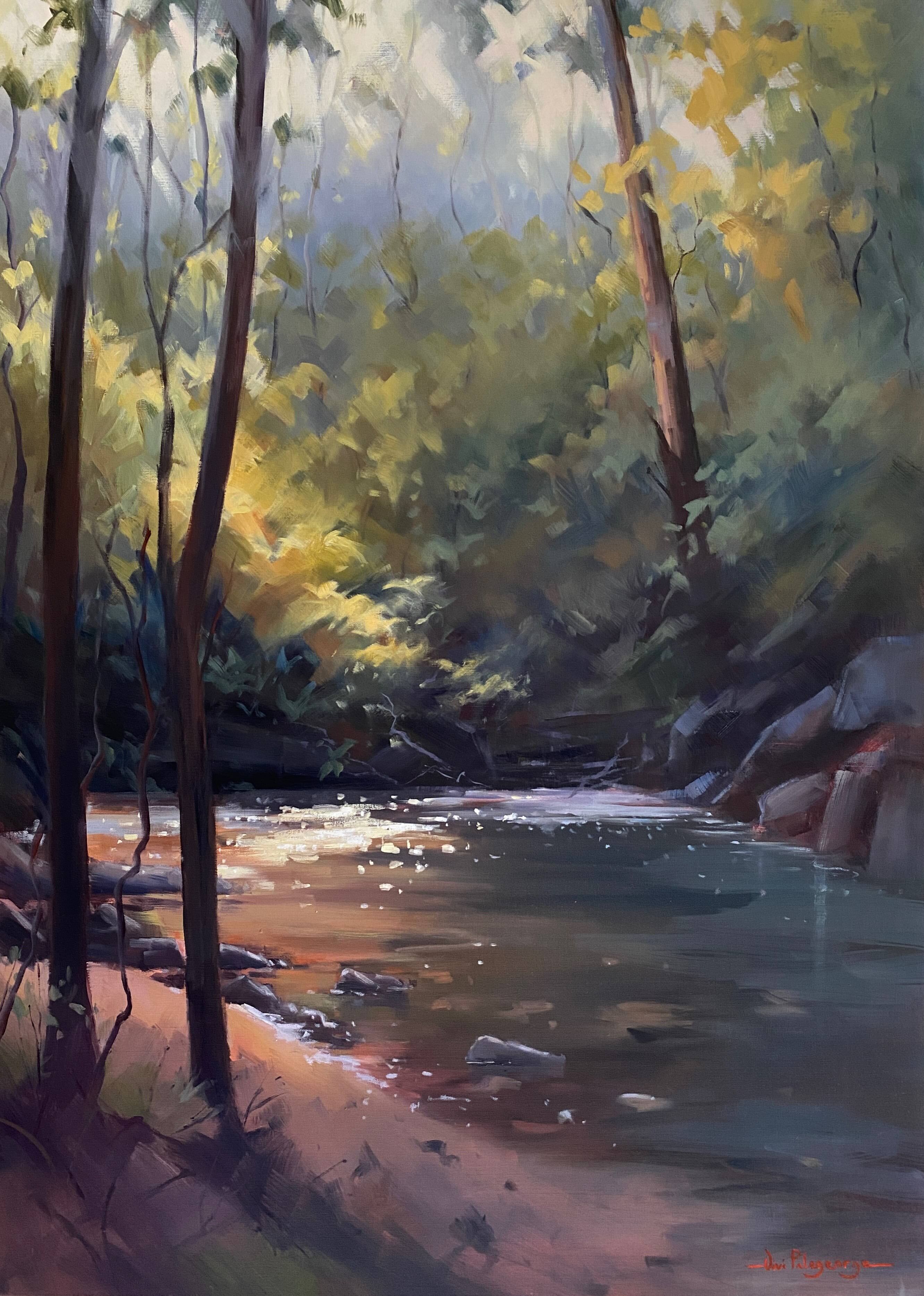 Secret shimmer, Wye River. oil on linen. 80 x 110cm. .jpeg