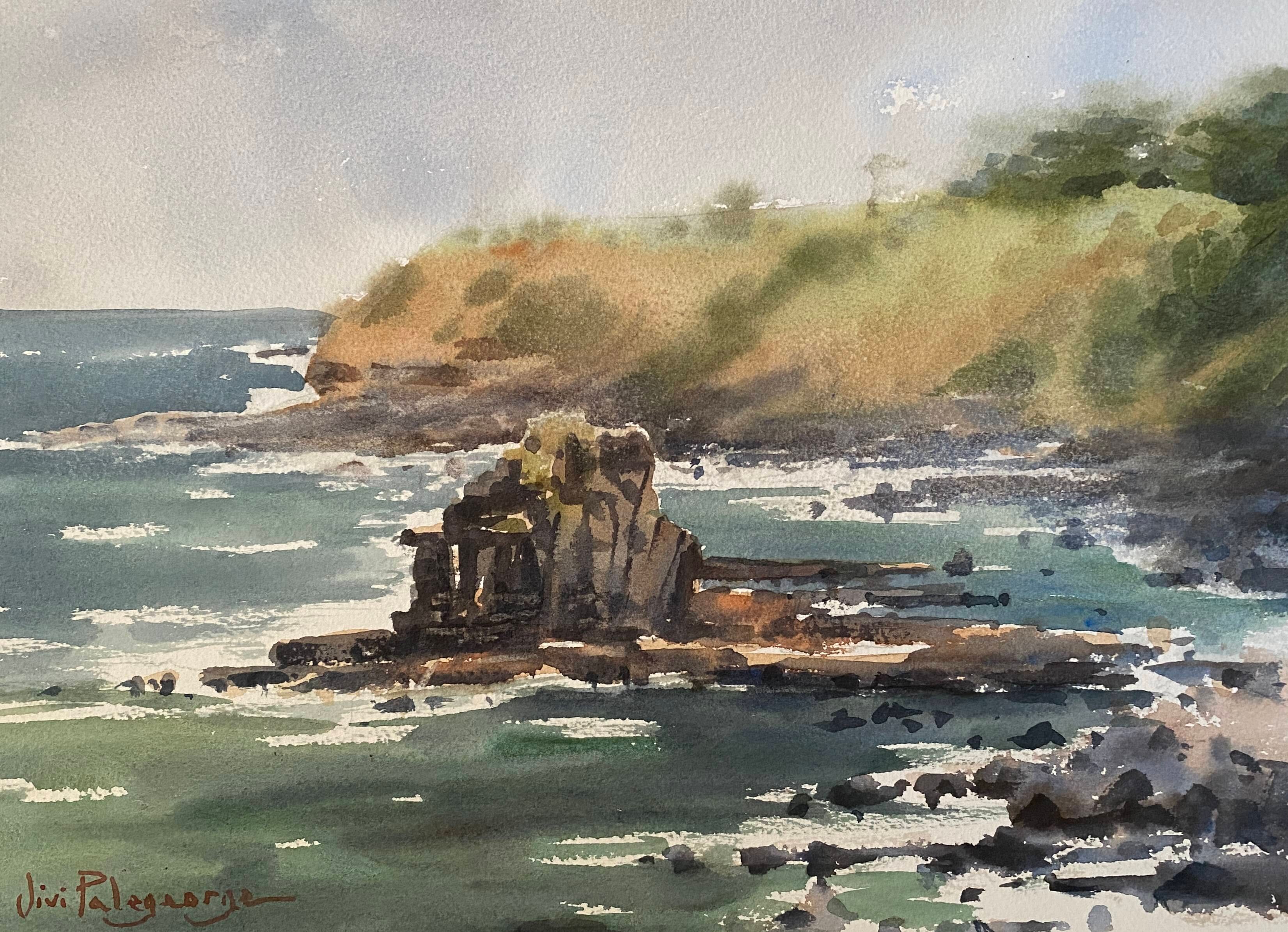 Flinders Blowhole, wc. 34.5 x 25cm. .JPG