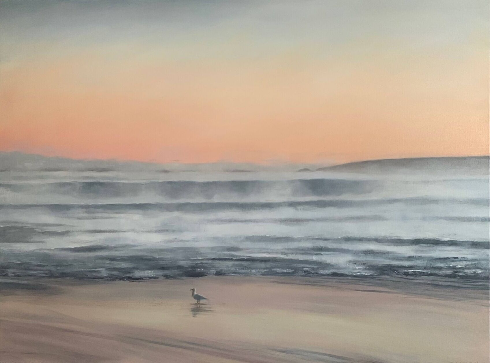 Early morning - Smiths Beach Margaret Picken Oil on stretched canvas.jpg (Edit)