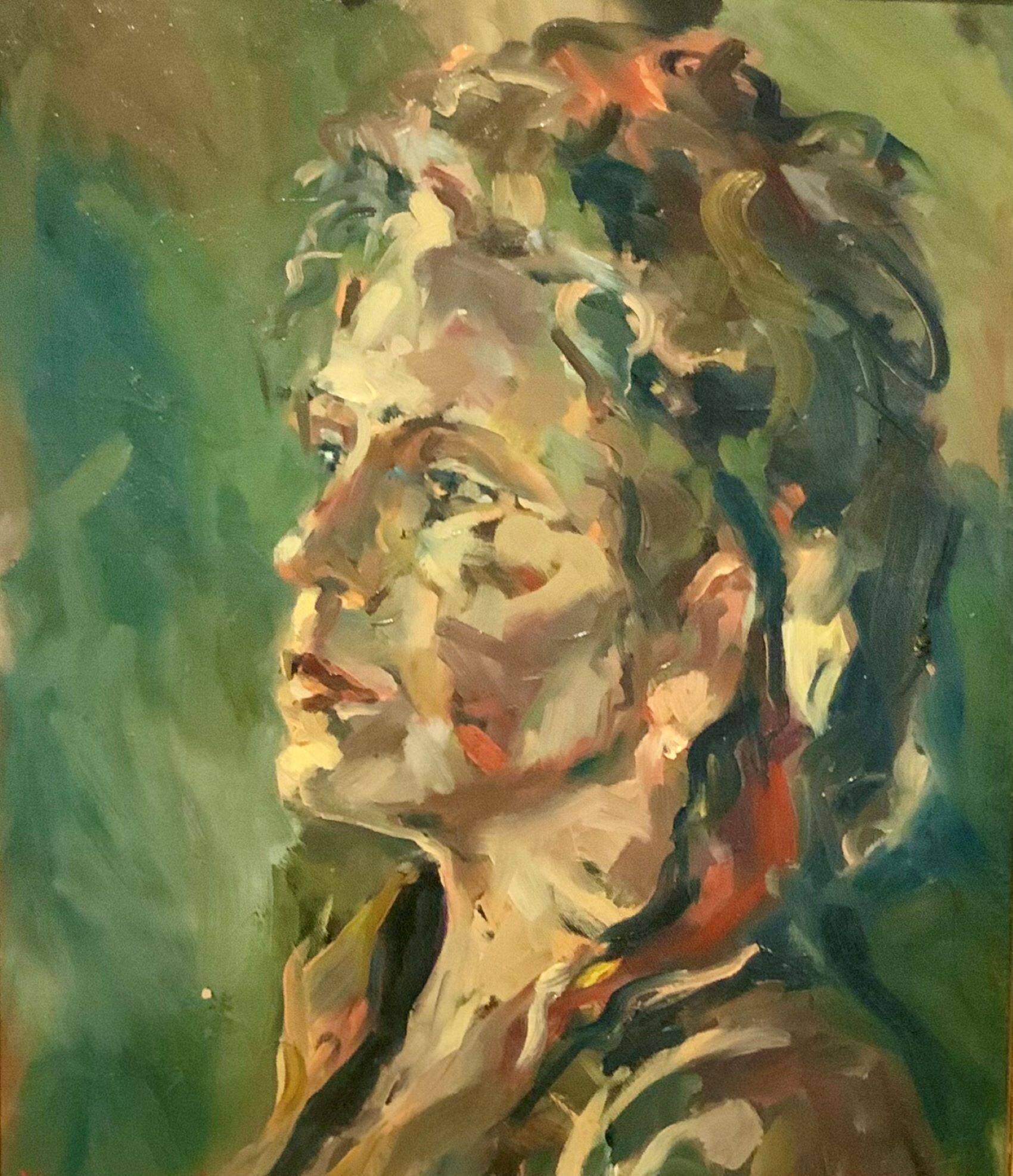  Portrait in Red and Gold Medium - Oil on Board Price -$800.00.jpg