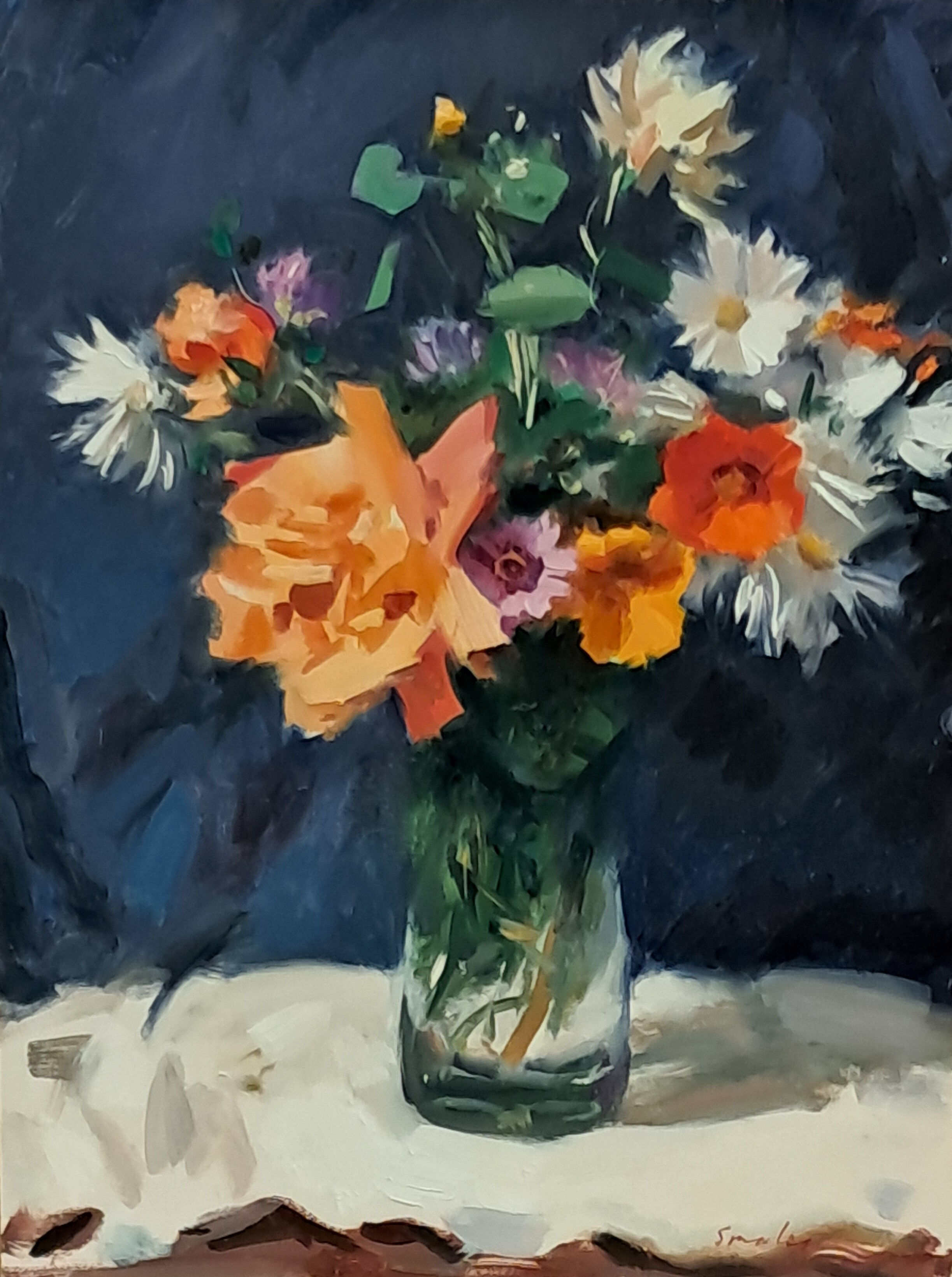 Peter Smales 2489 Spring Bunch 40x30cms $1950