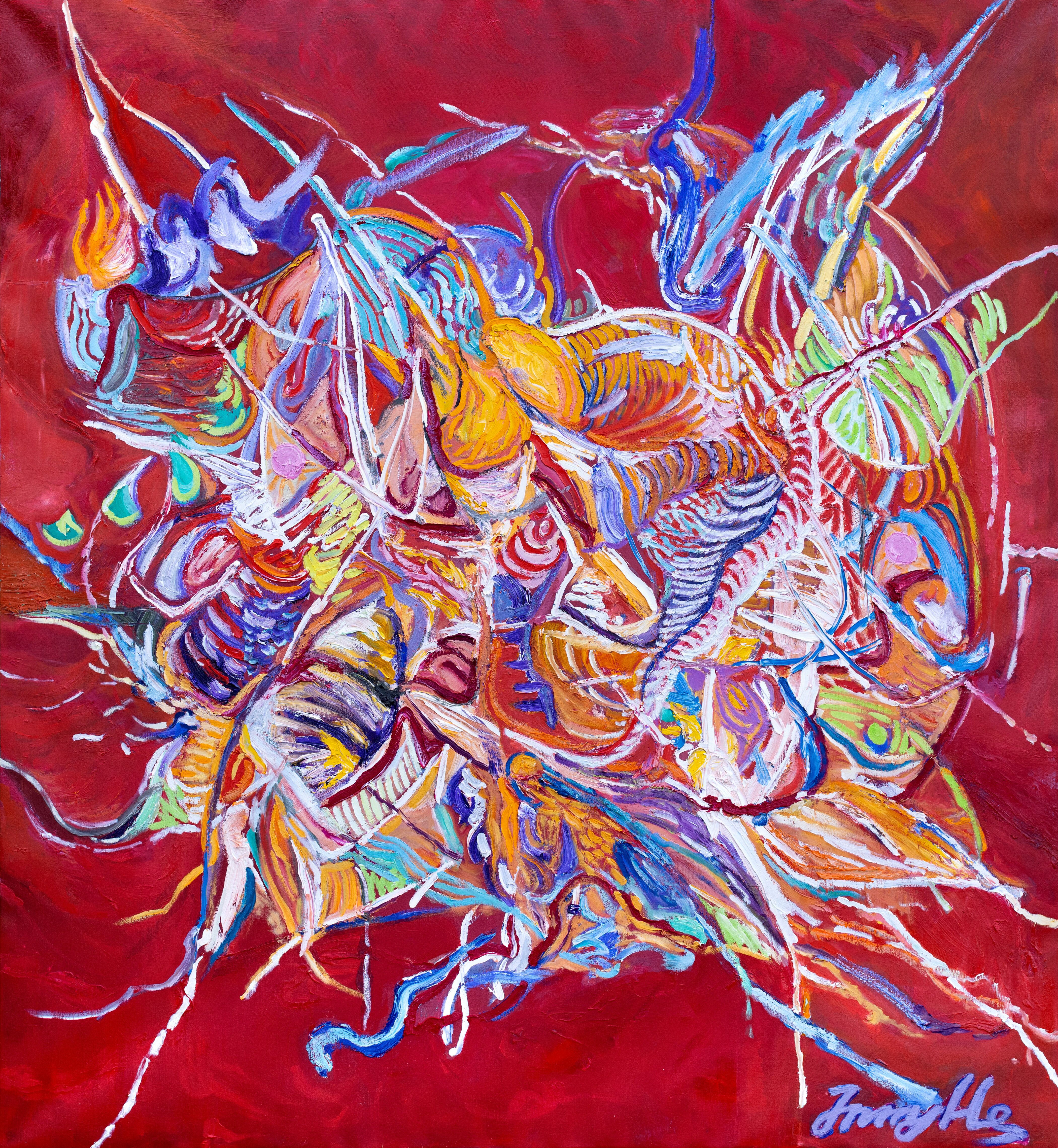 Quantum Entanglement, 2023, 198 x 168cm