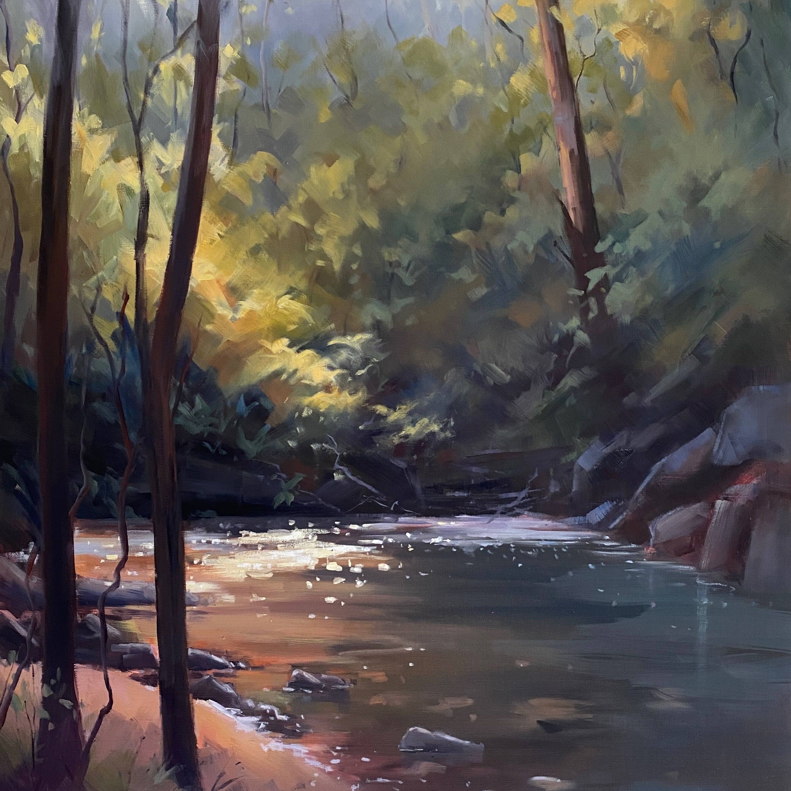 Secret shimmer, Wye River. oil on linen. 80 x 110cm. .jpeg