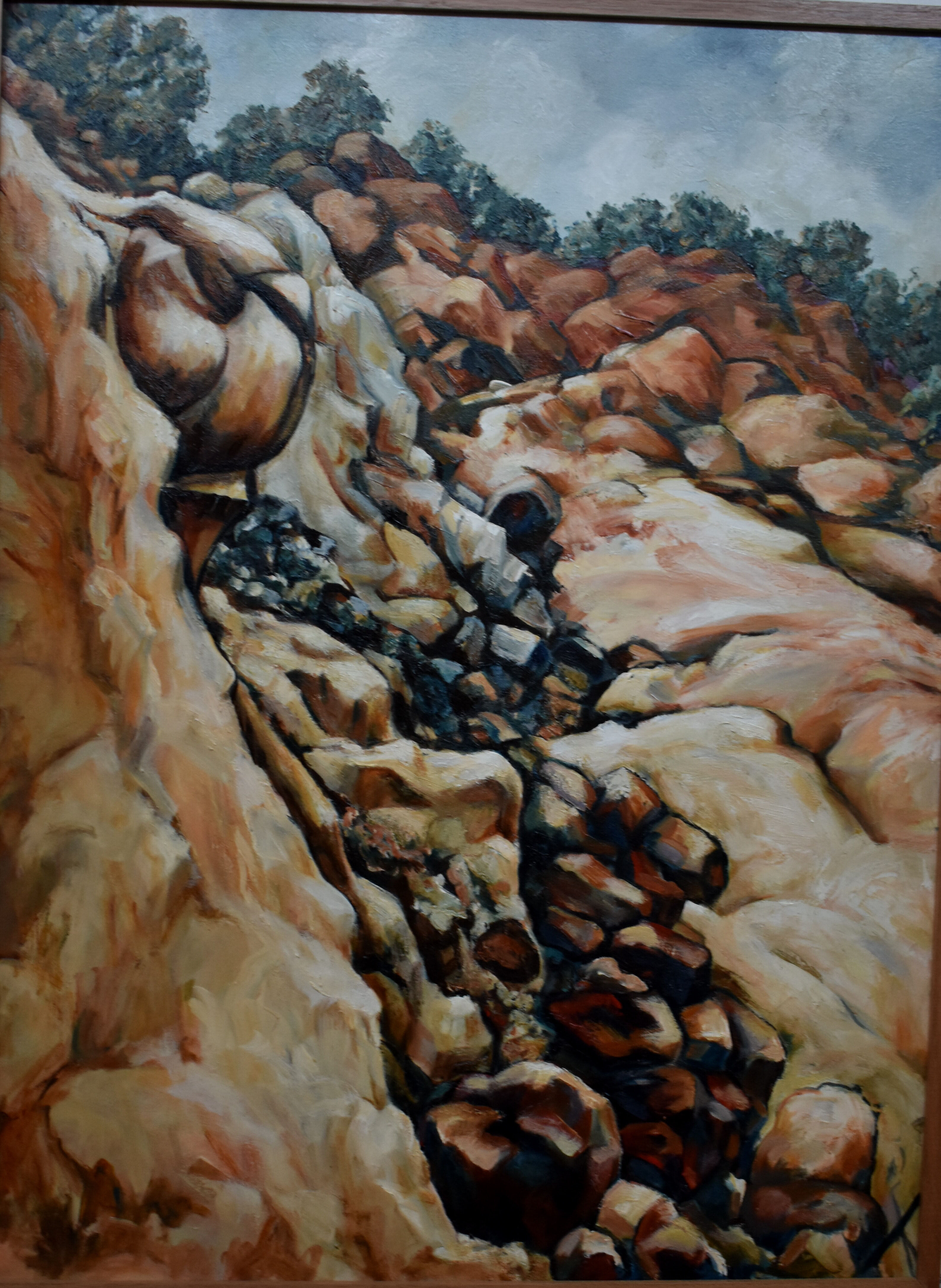 16 'Cuesta'  oil on canvas  102cm x 76cm