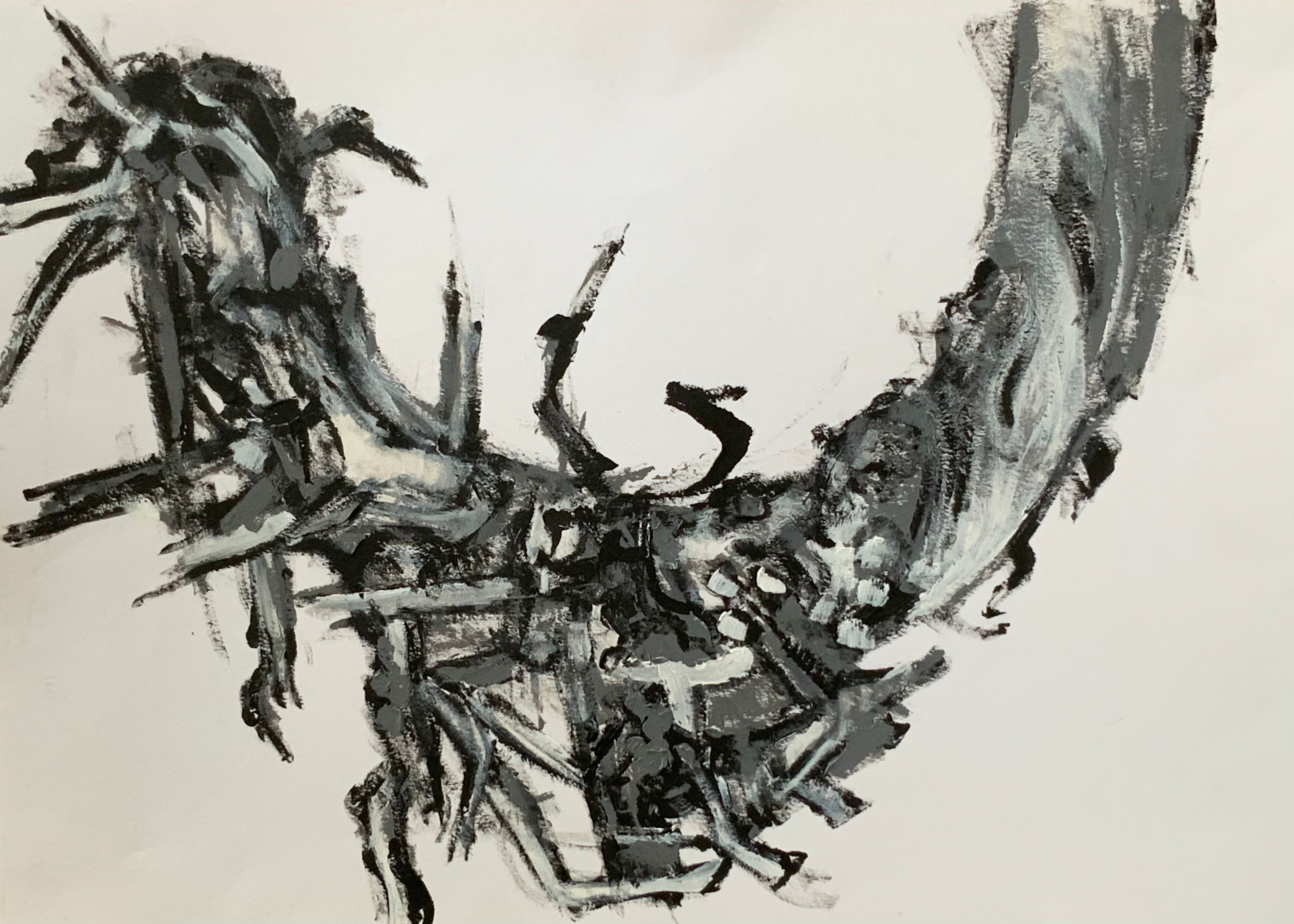 Twig No. 9 - Acrylic on Snowdon Paper