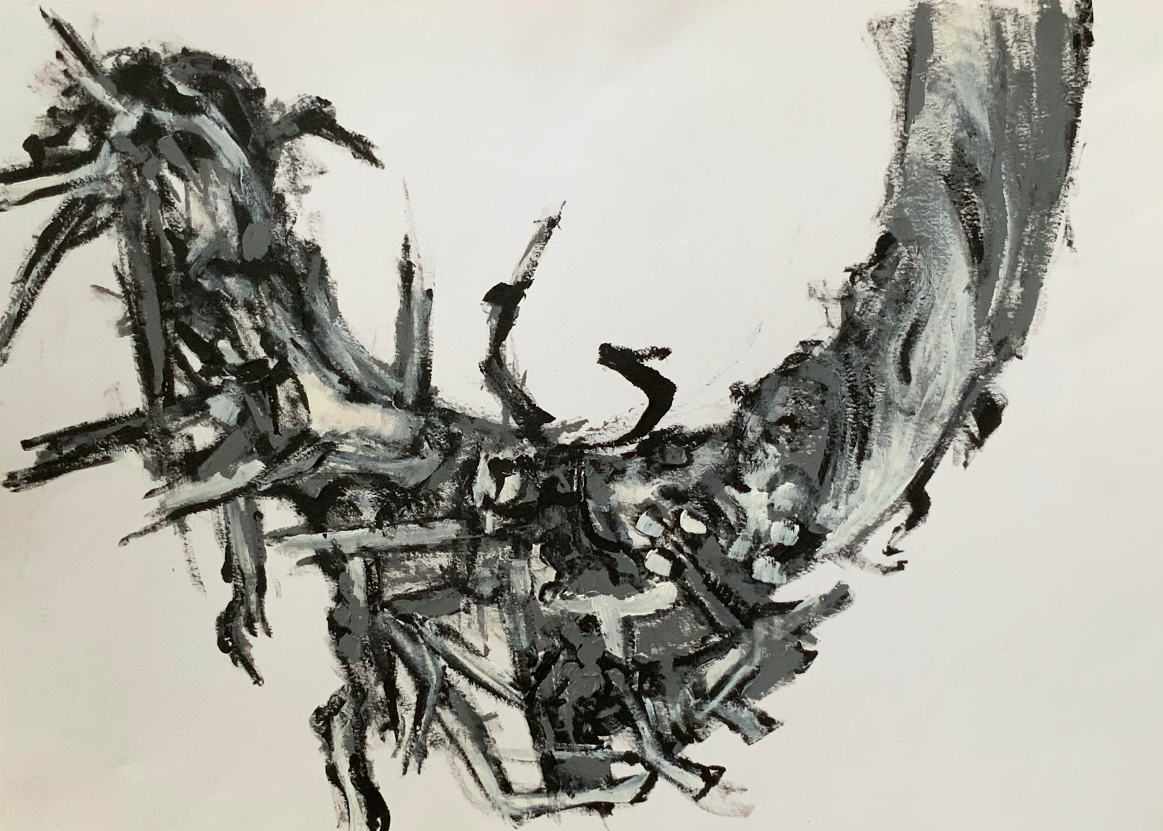 Twig No. 9 - Acrylic on Snowdon Paper
