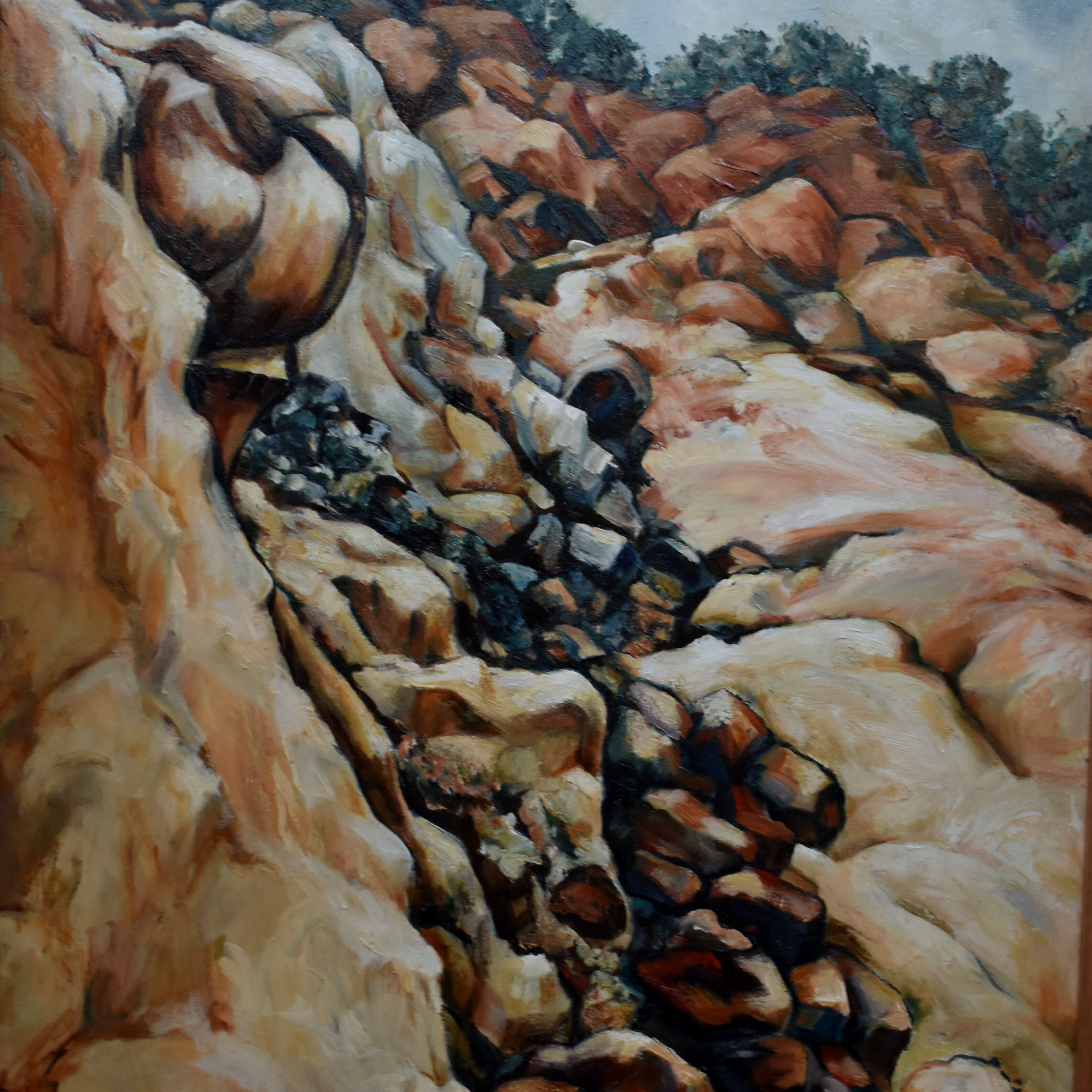 16 'Cuesta'  oil on canvas  102cm x 76cm