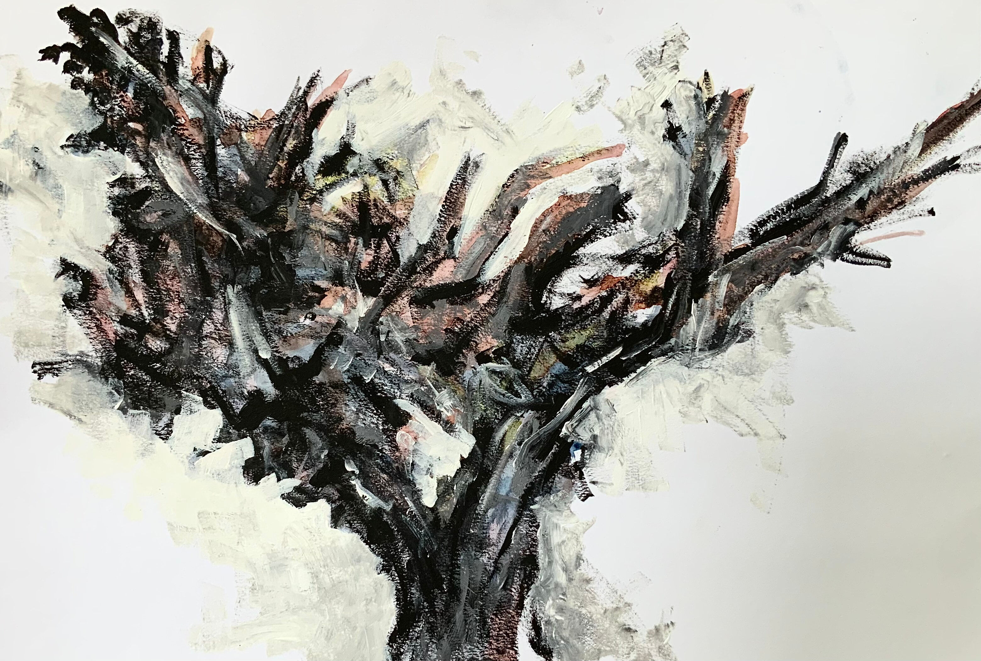 The Twig No. 8 - Acrylic on Snowdon Paper