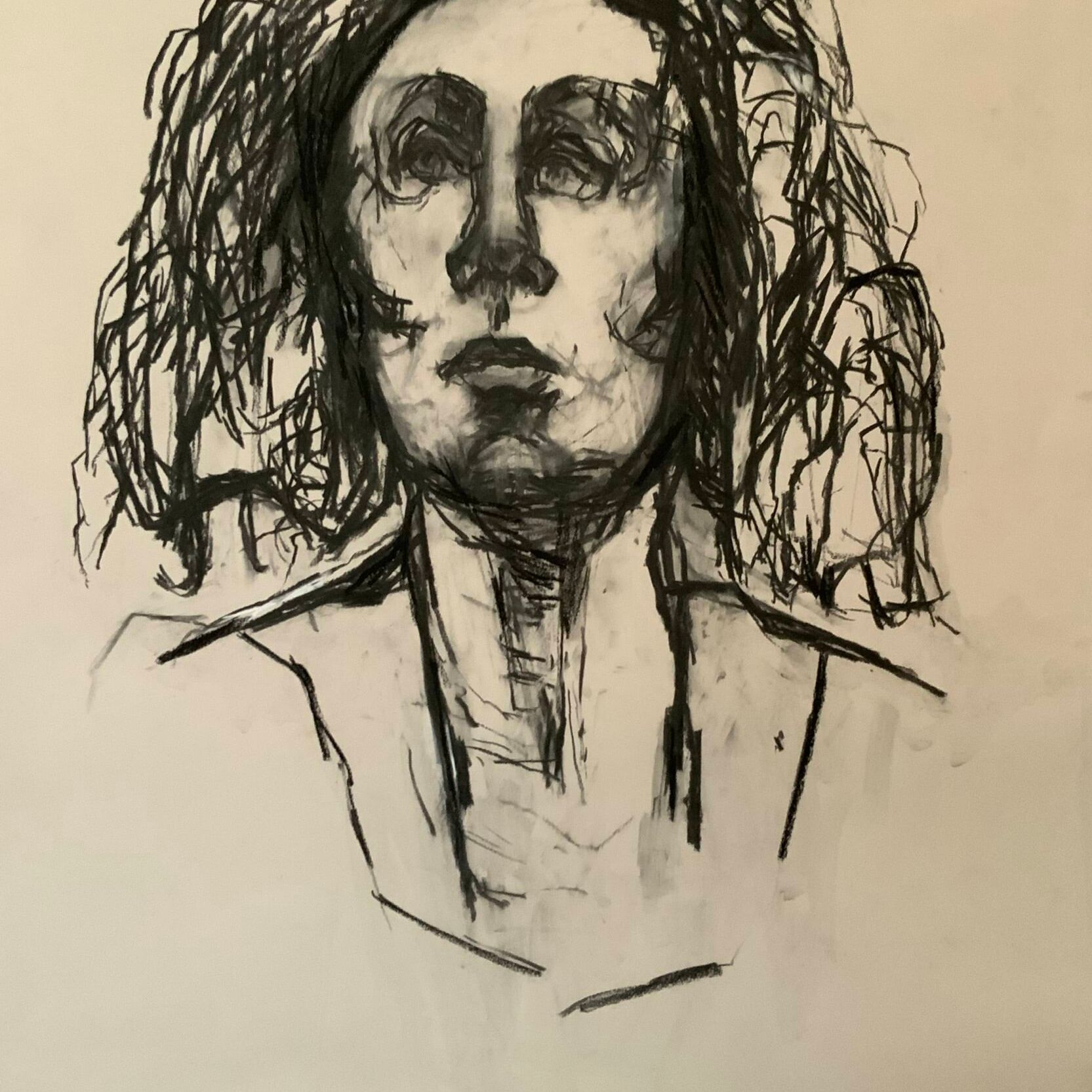 Artist - Robyn Pridham Title - Presence - Medium - Charcoal on Stonehenge paper Price - $900.00.JPEG