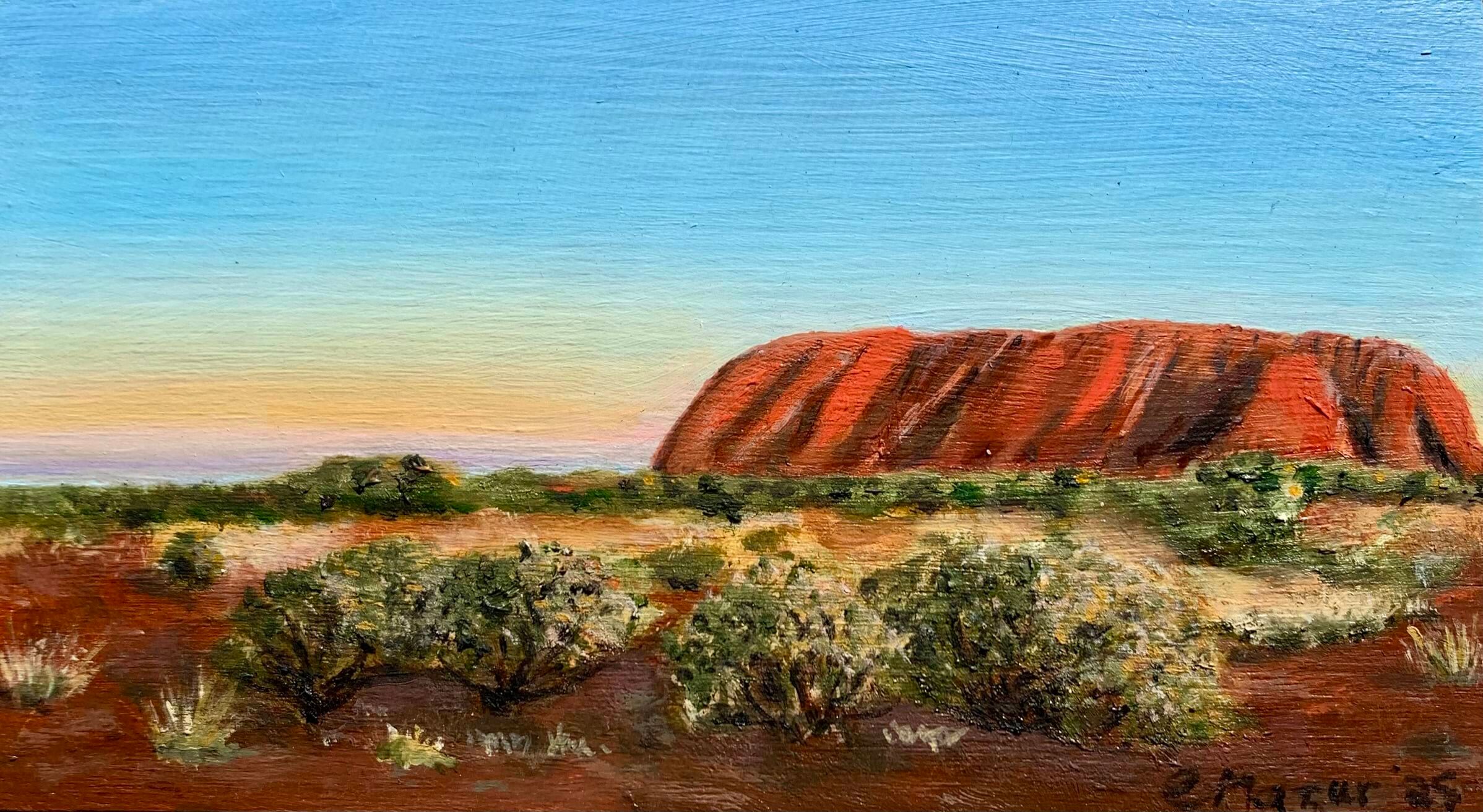 Almost sunset at Uluru