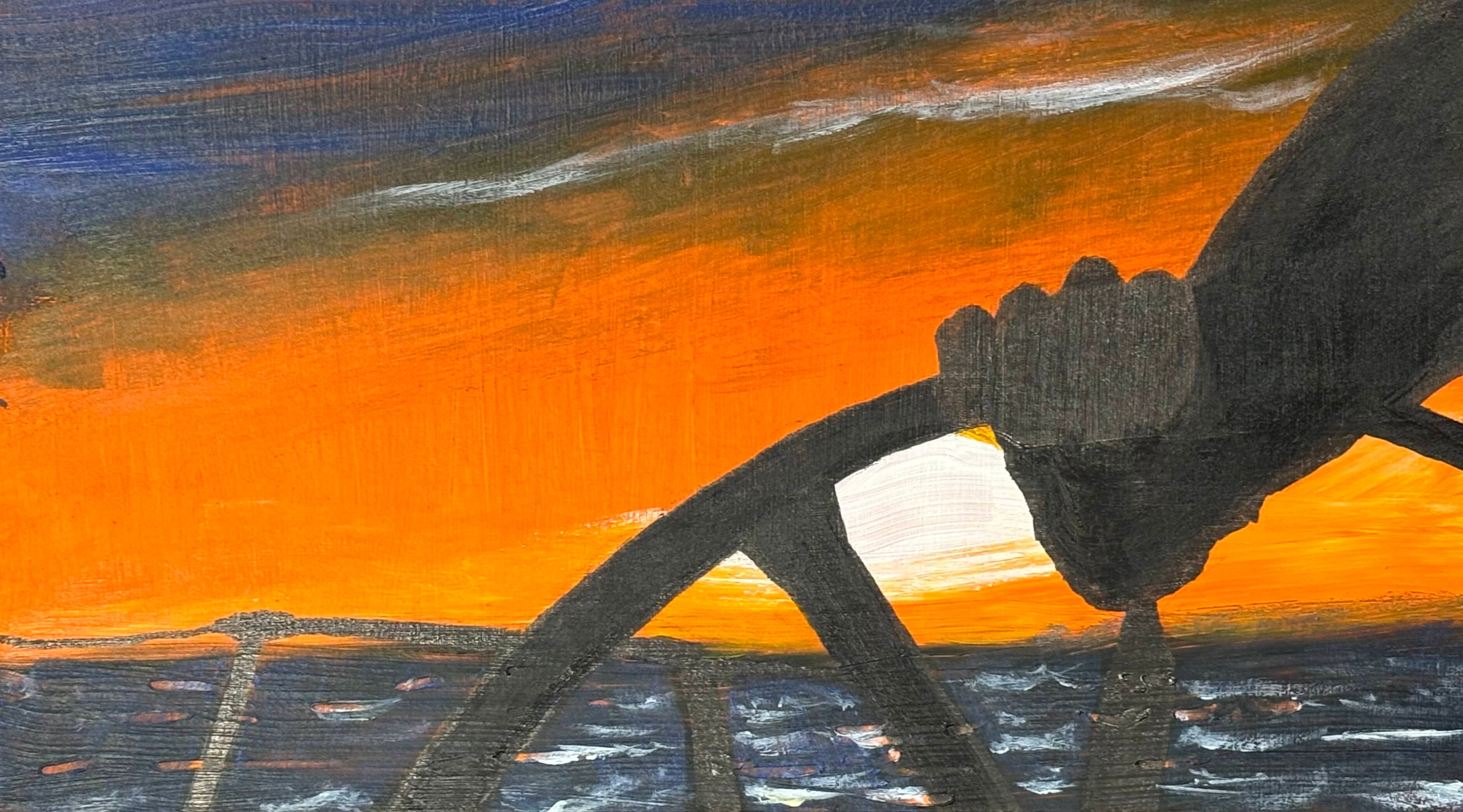 Sunset at sea