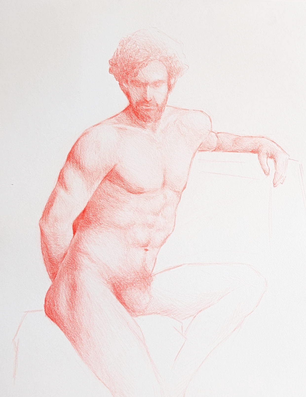 life drawing angelo 2024 red