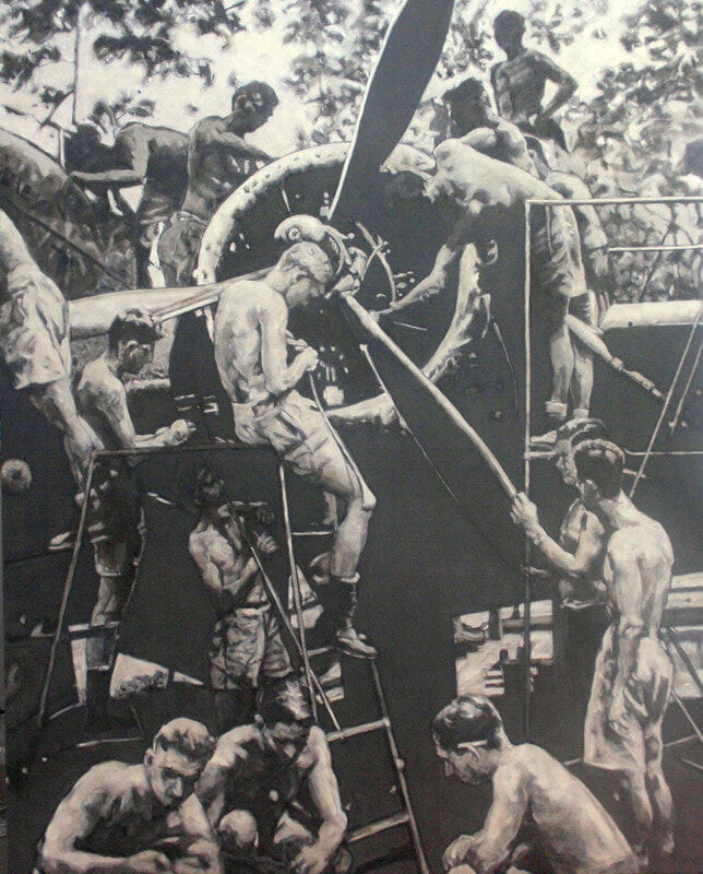 Jarvis-Sue-Servicing-A-Hudson-Bomber-1942-jpeg