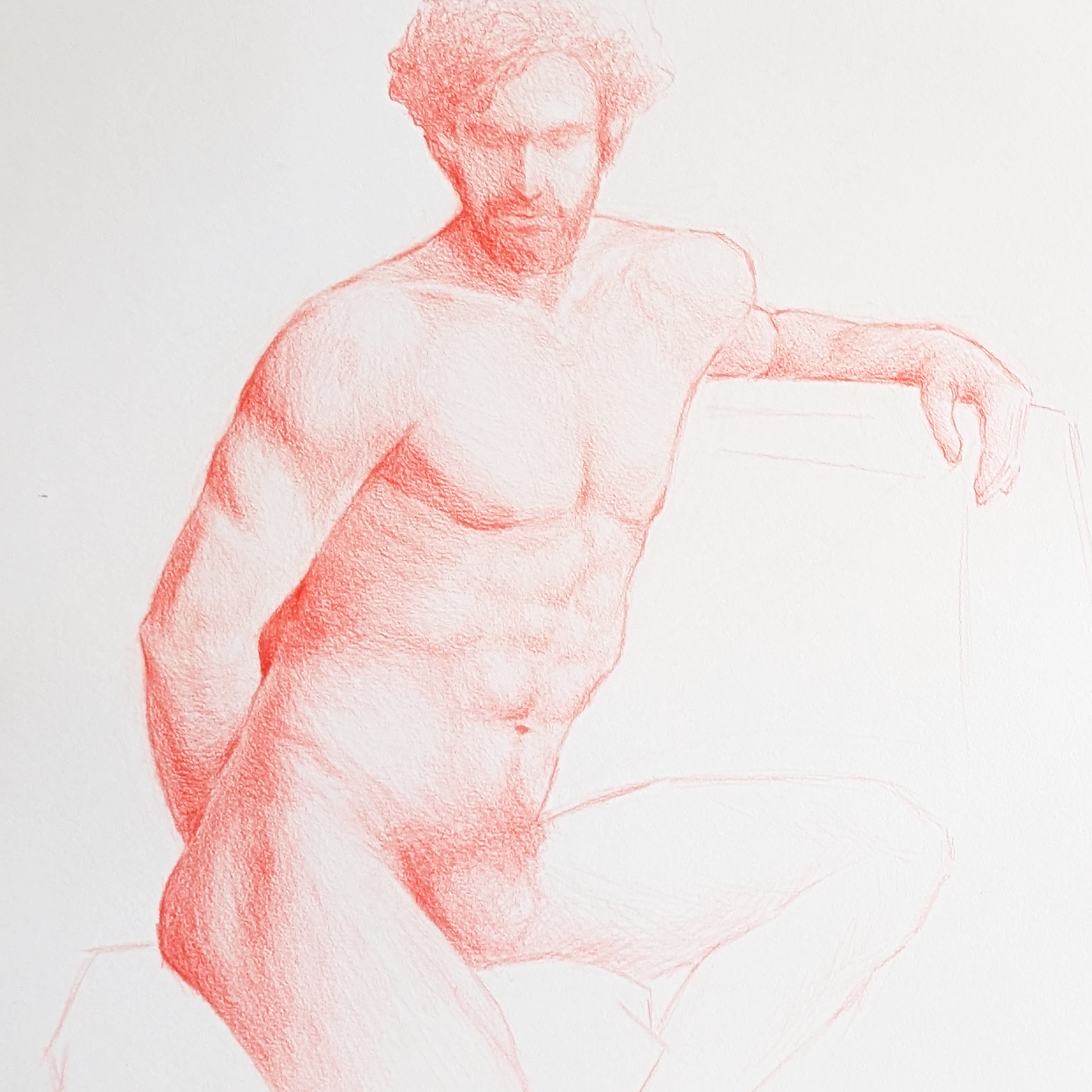 life drawing angelo 2024 red