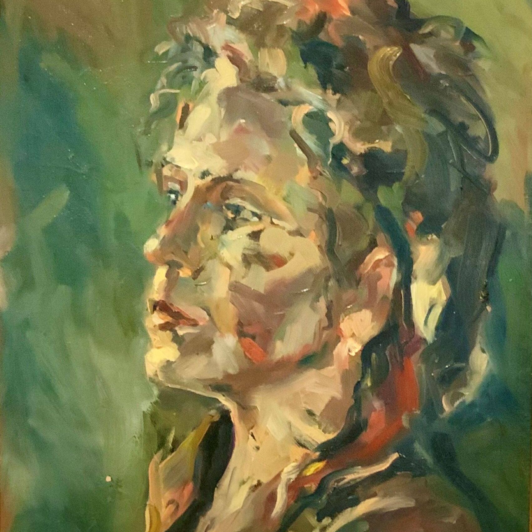 Portrait in Red and Gold Medium - Oil on Board Price -$800.00.jpg